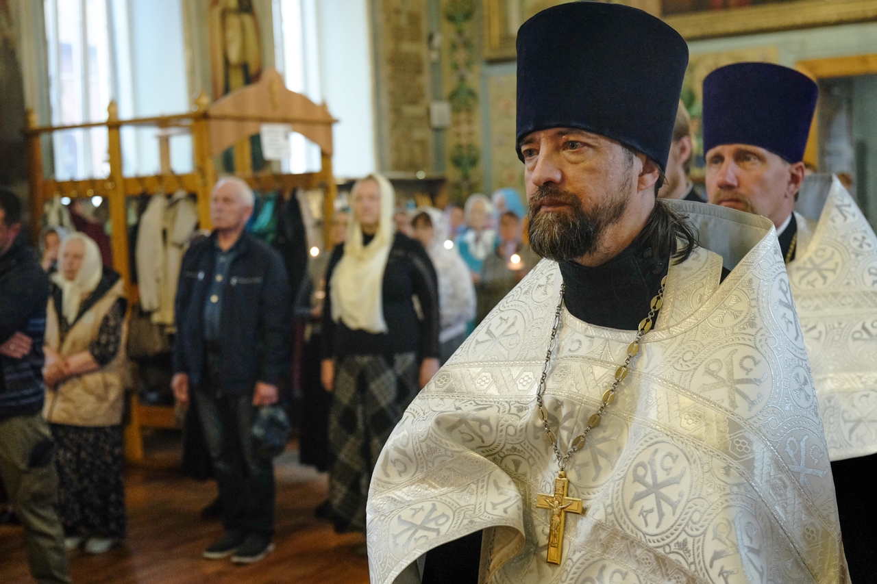 Всенощное бдение в Никольском соборном храме. Преображение Господне