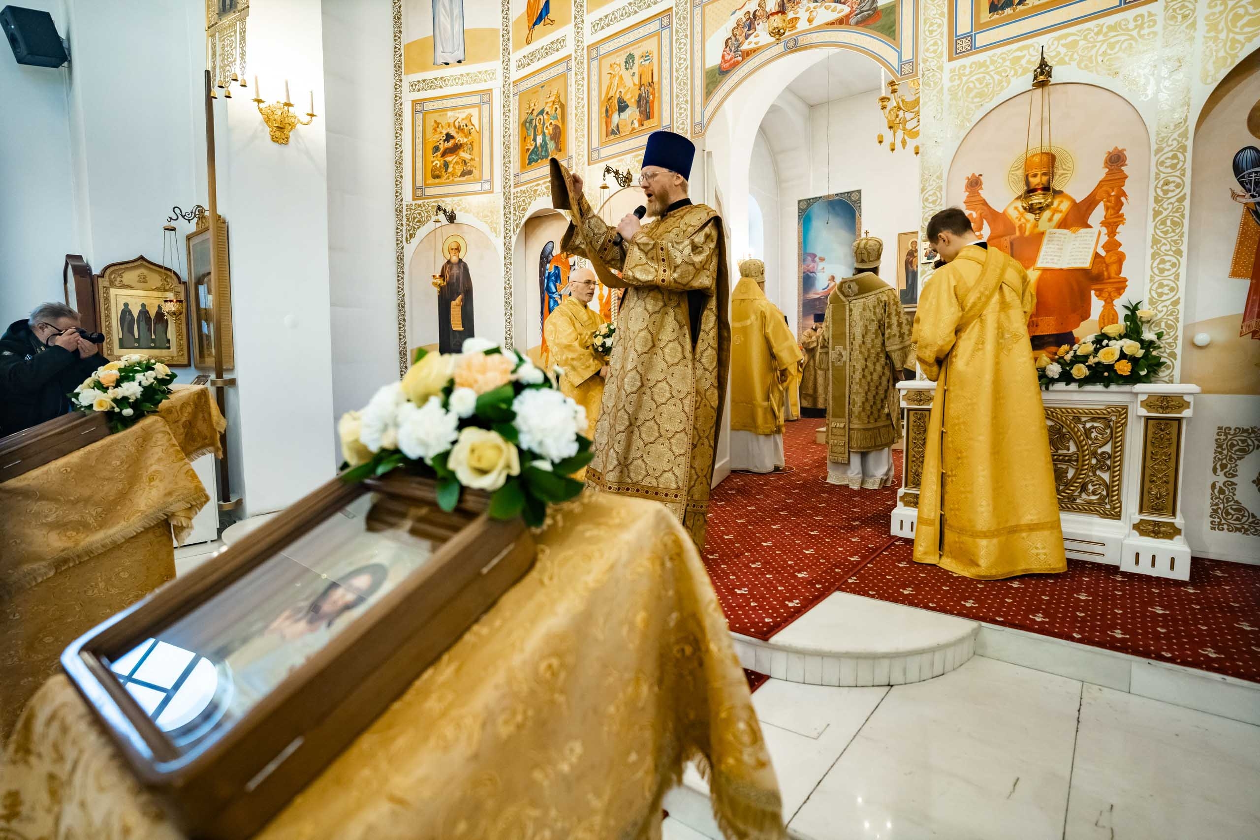 Соборная Божественная литургия. Встреча Правящего епископа Златоустовского и Саткинского Серафима