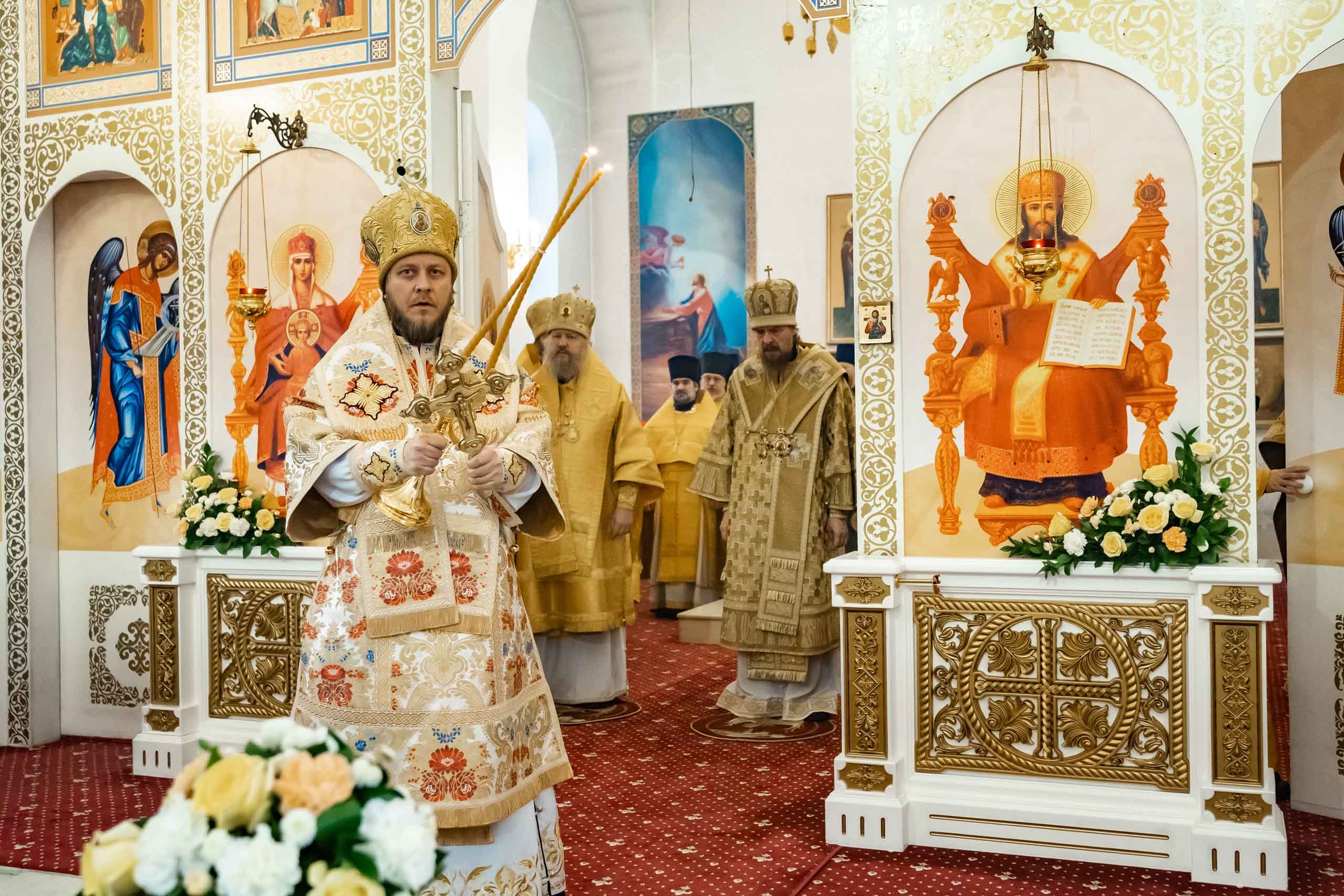 Соборная Божественная литургия. Встреча Правящего епископа Златоустовского и Саткинского Серафима