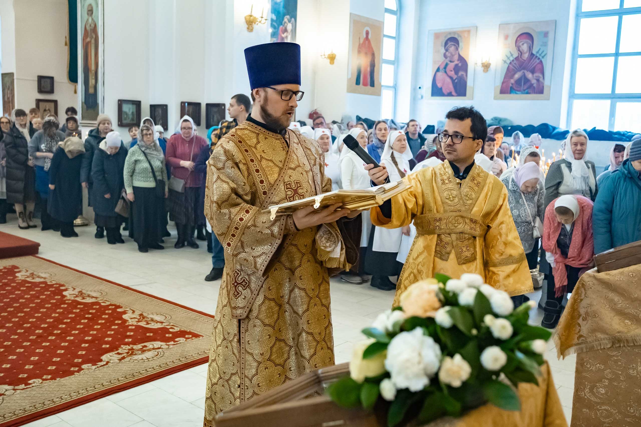 Соборная Божественная литургия. Встреча Правящего епископа Златоустовского и Саткинского Серафима