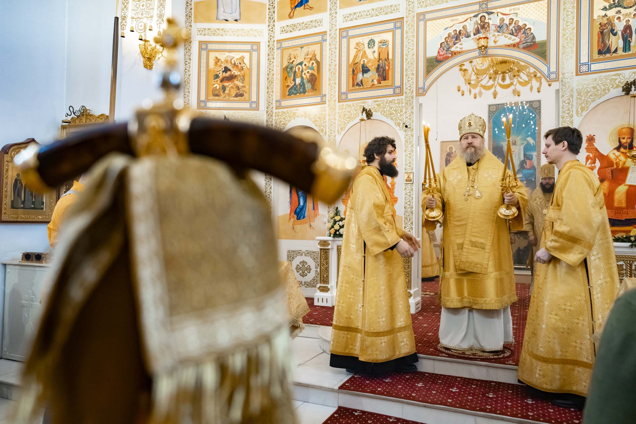 Соборная Божественная литургия. Встреча Правящего епископа Златоустовского и Саткинского Серафима