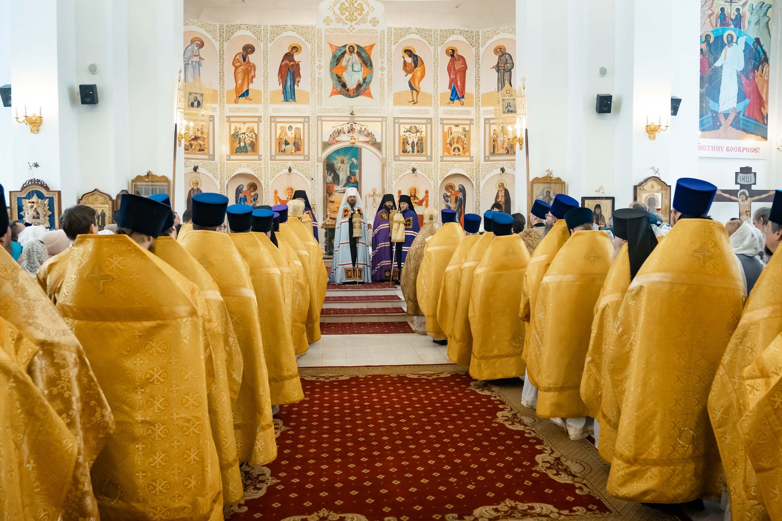 Соборная Божественная литургия. Встреча Правящего епископа Златоустовского и Саткинского Серафима
