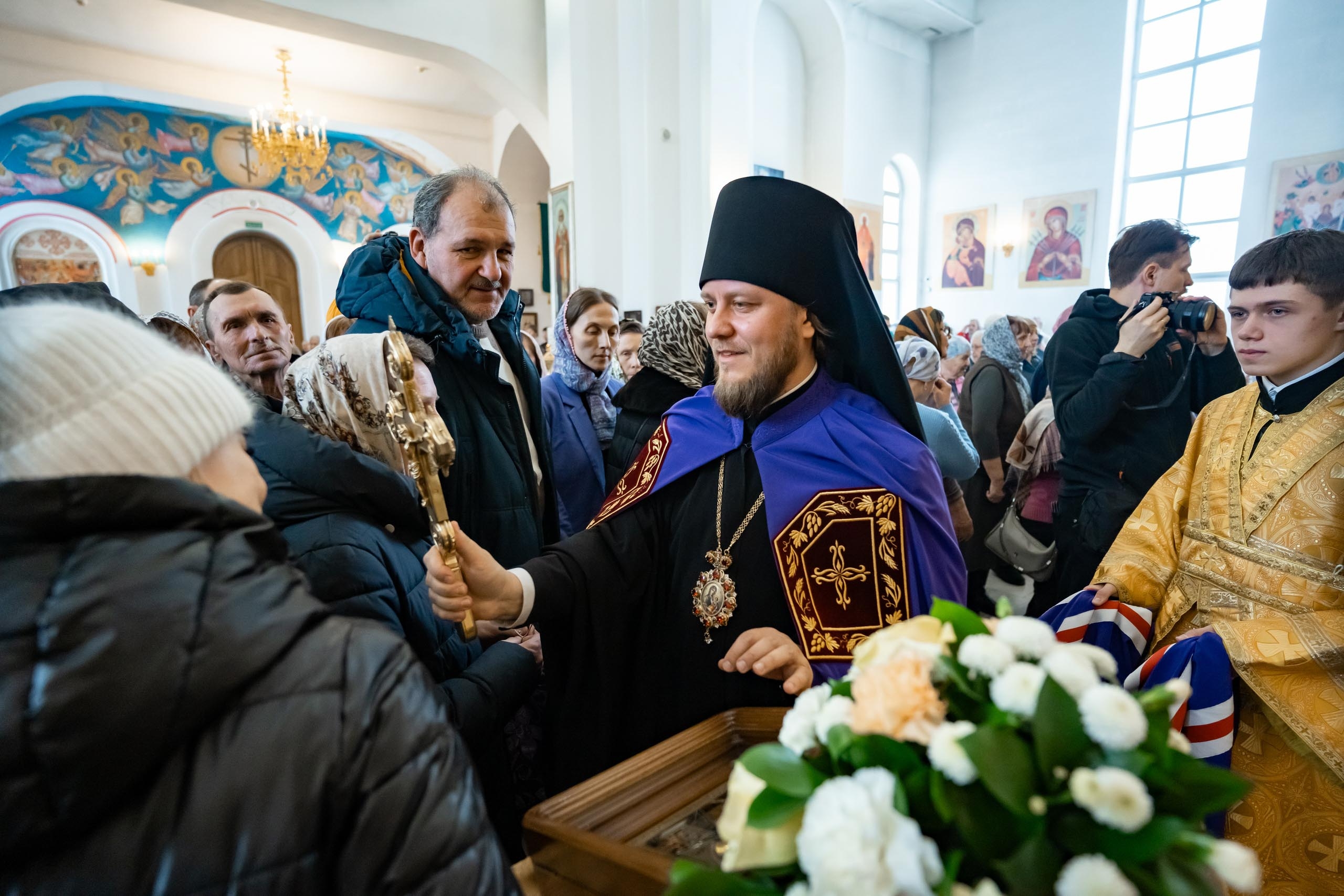 Соборная Божественная литургия. Встреча Правящего епископа Златоустовского и Саткинского Серафима
