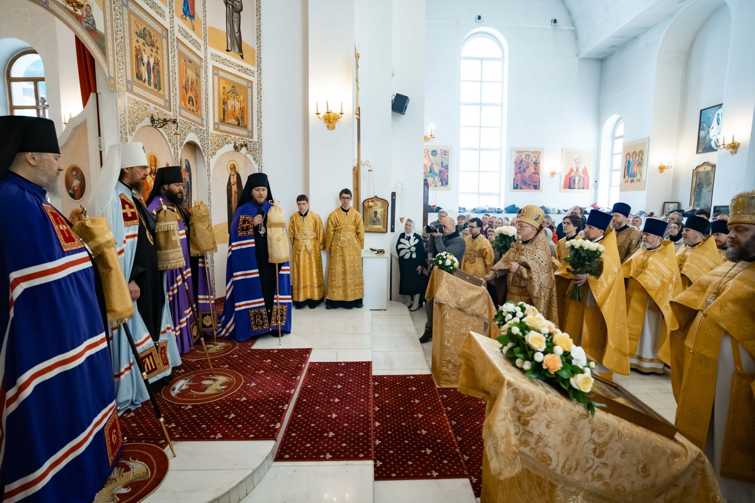 Соборная Божественная литургия. Встреча Правящего епископа Златоустовского и Саткинского Серафима