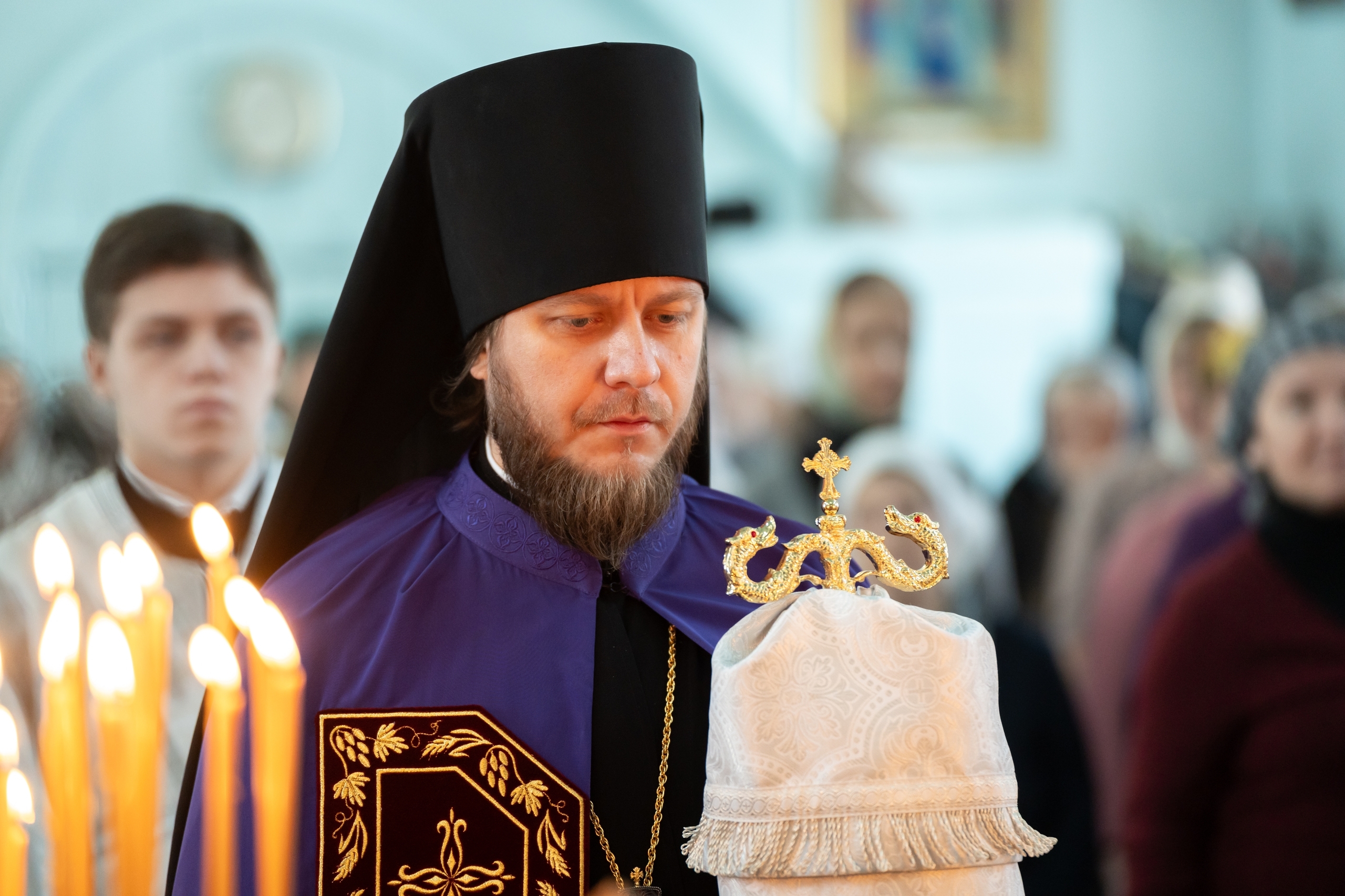 Литургия в Казанском храме г. Куса