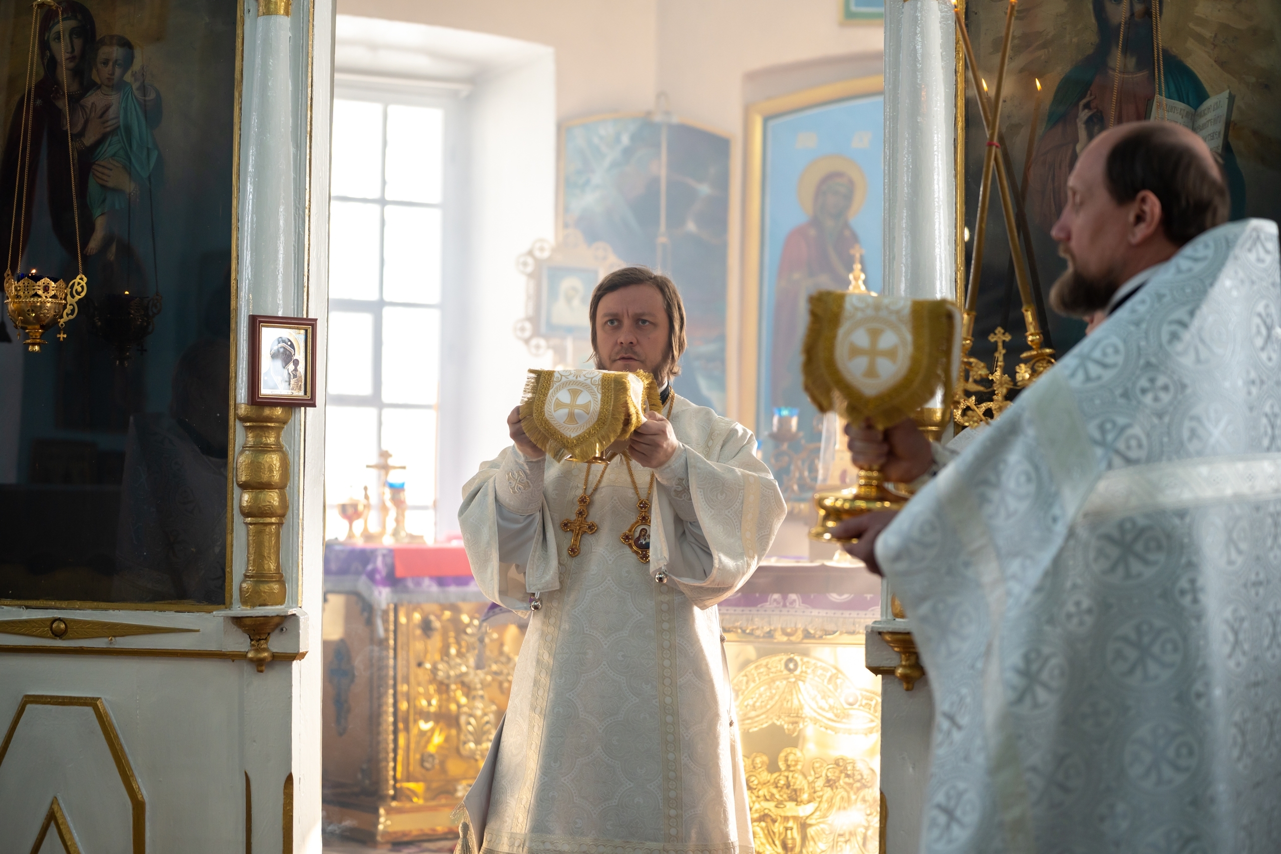 Литургия в Казанском храме г. Куса