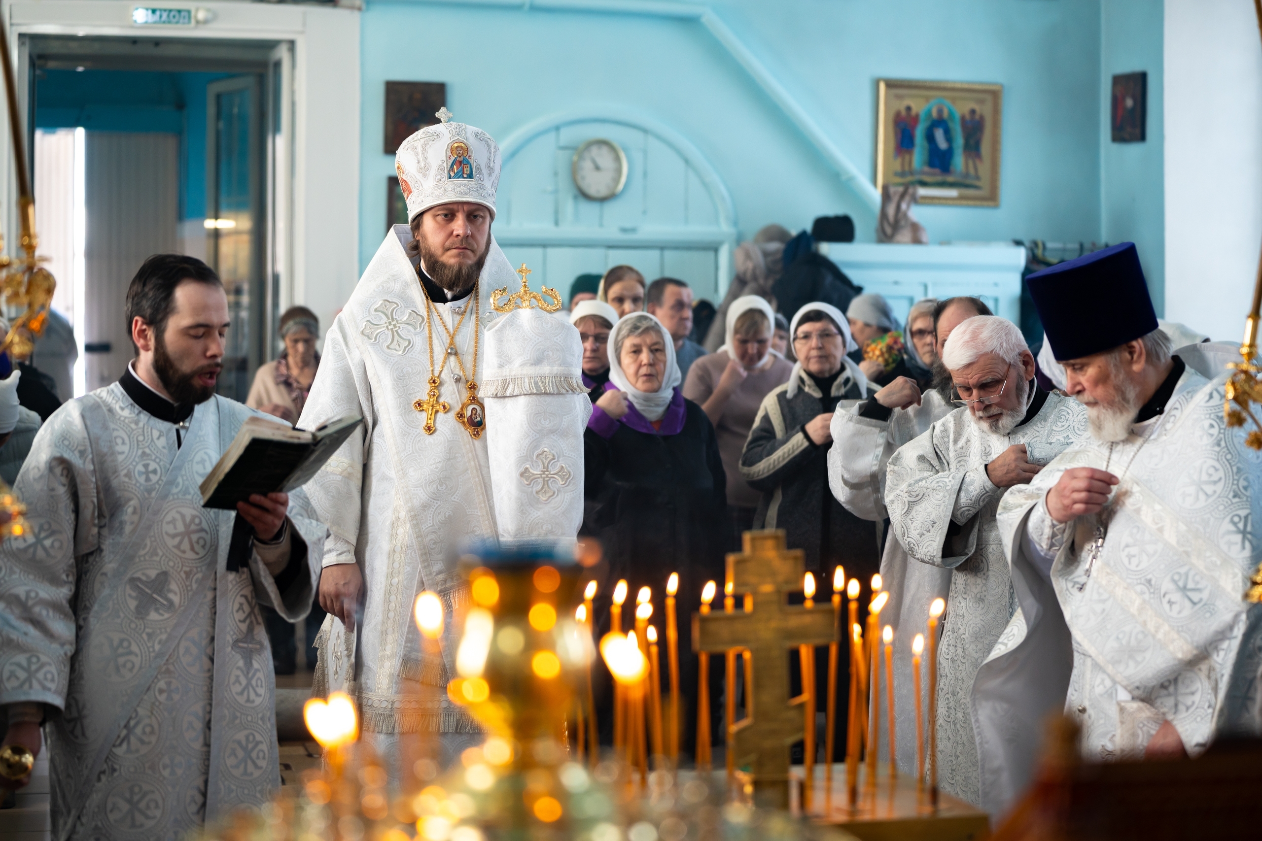 Литургия в Казанском храме г. Куса