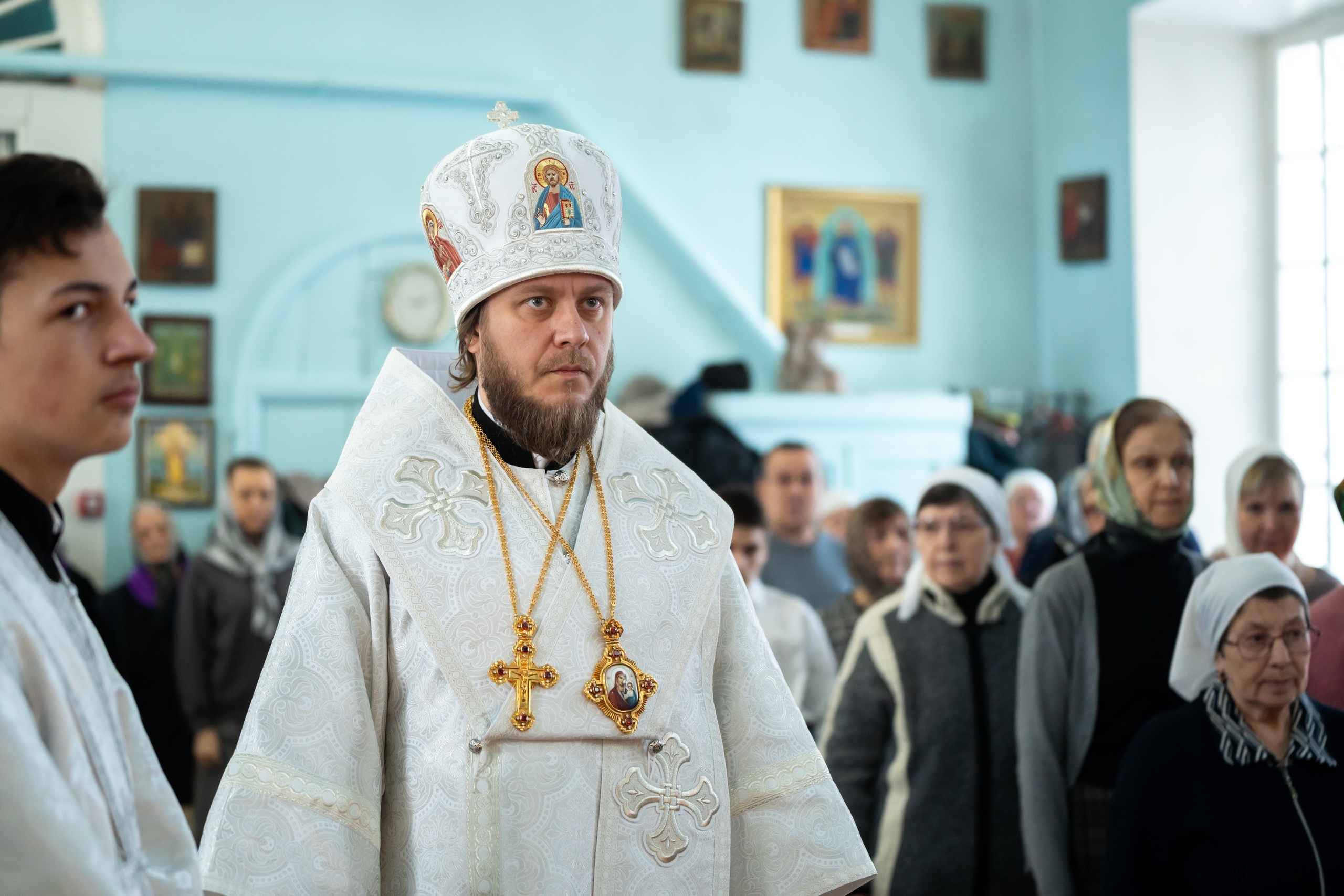 Литургия в Казанском храме г. Куса