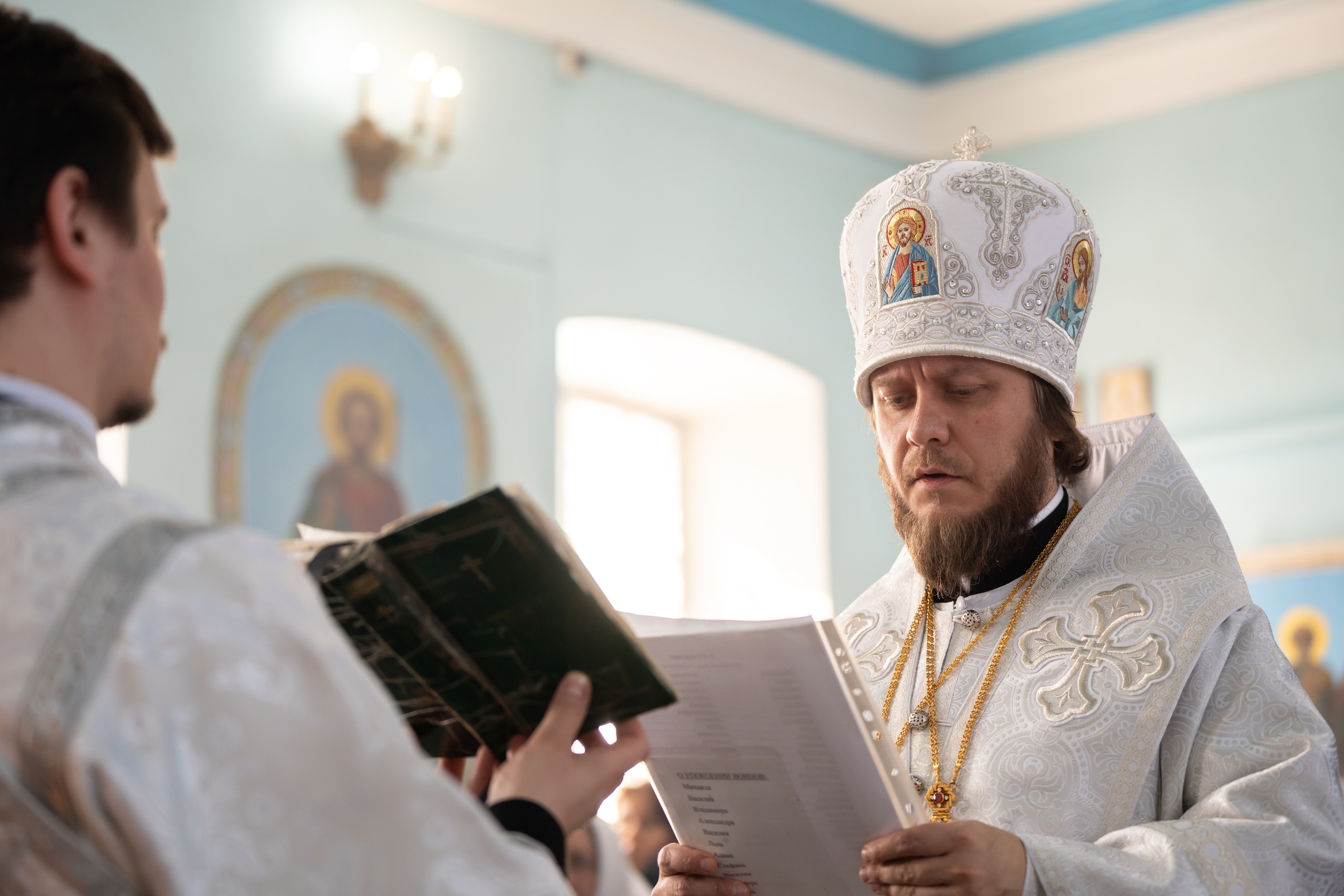 Литургия в Казанском храме г. Куса