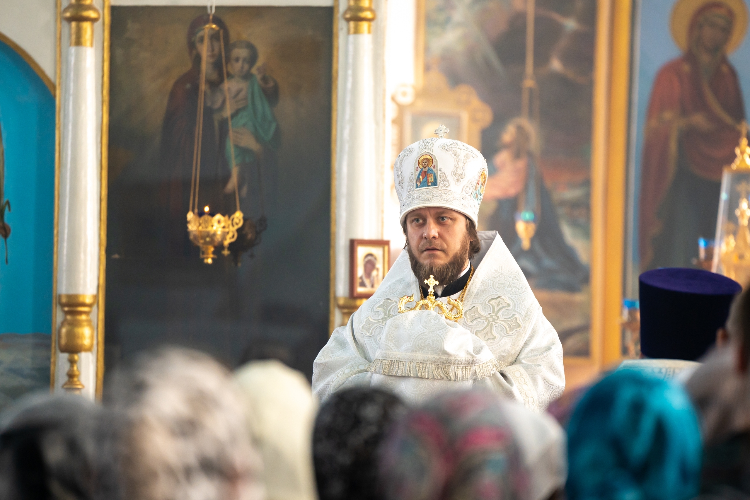 Литургия в Казанском храме г. Куса