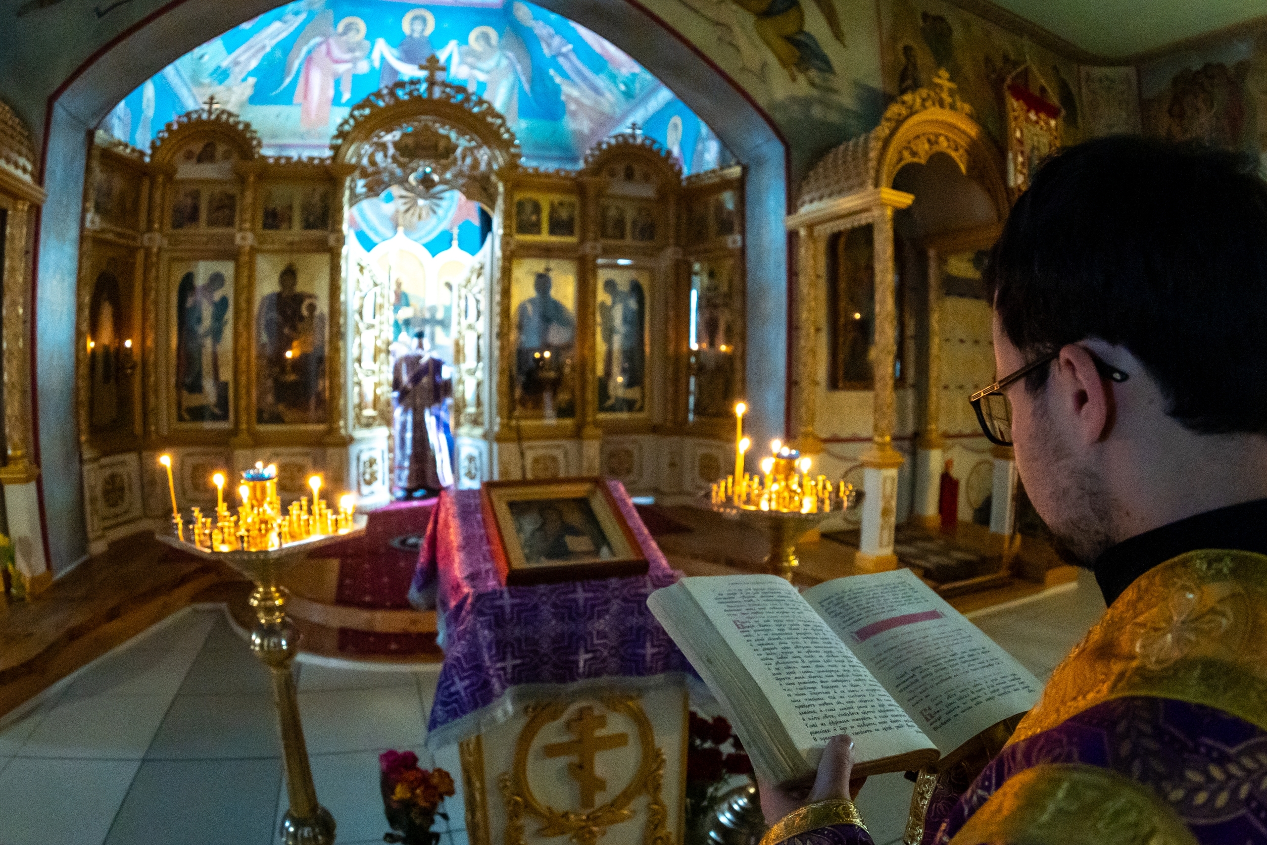 Литургия Преждеосвященных Даров в Серафимовском кафедральном соборе