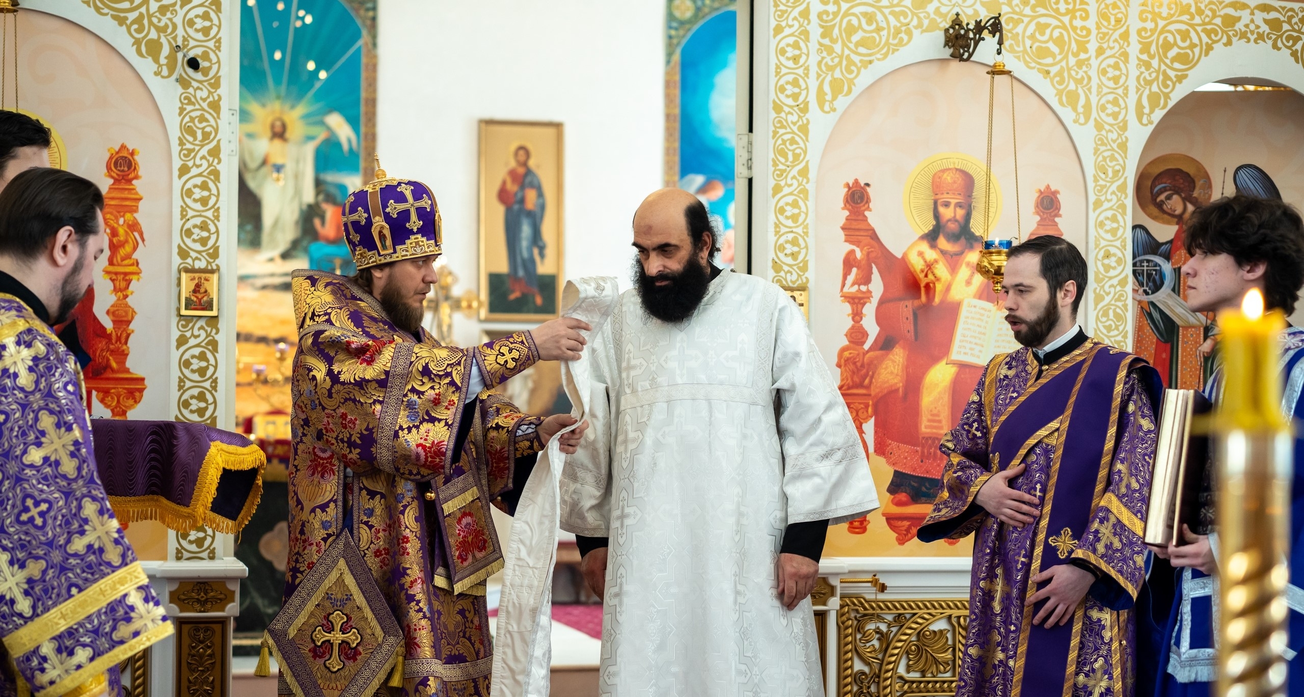 Божественная литургия и хиротония во иеродиакона монаха Флавиана (Горбаткова)