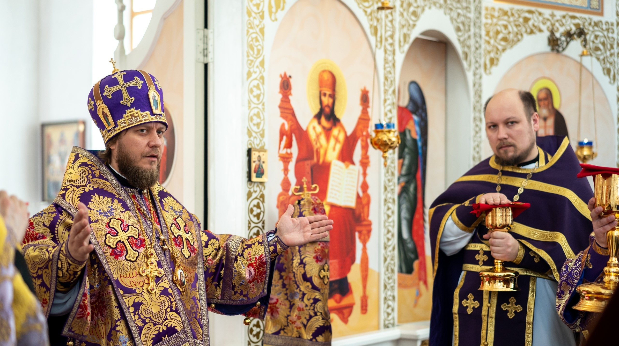 Божественная литургия и хиротония во иеродиакона монаха Флавиана (Горбаткова)