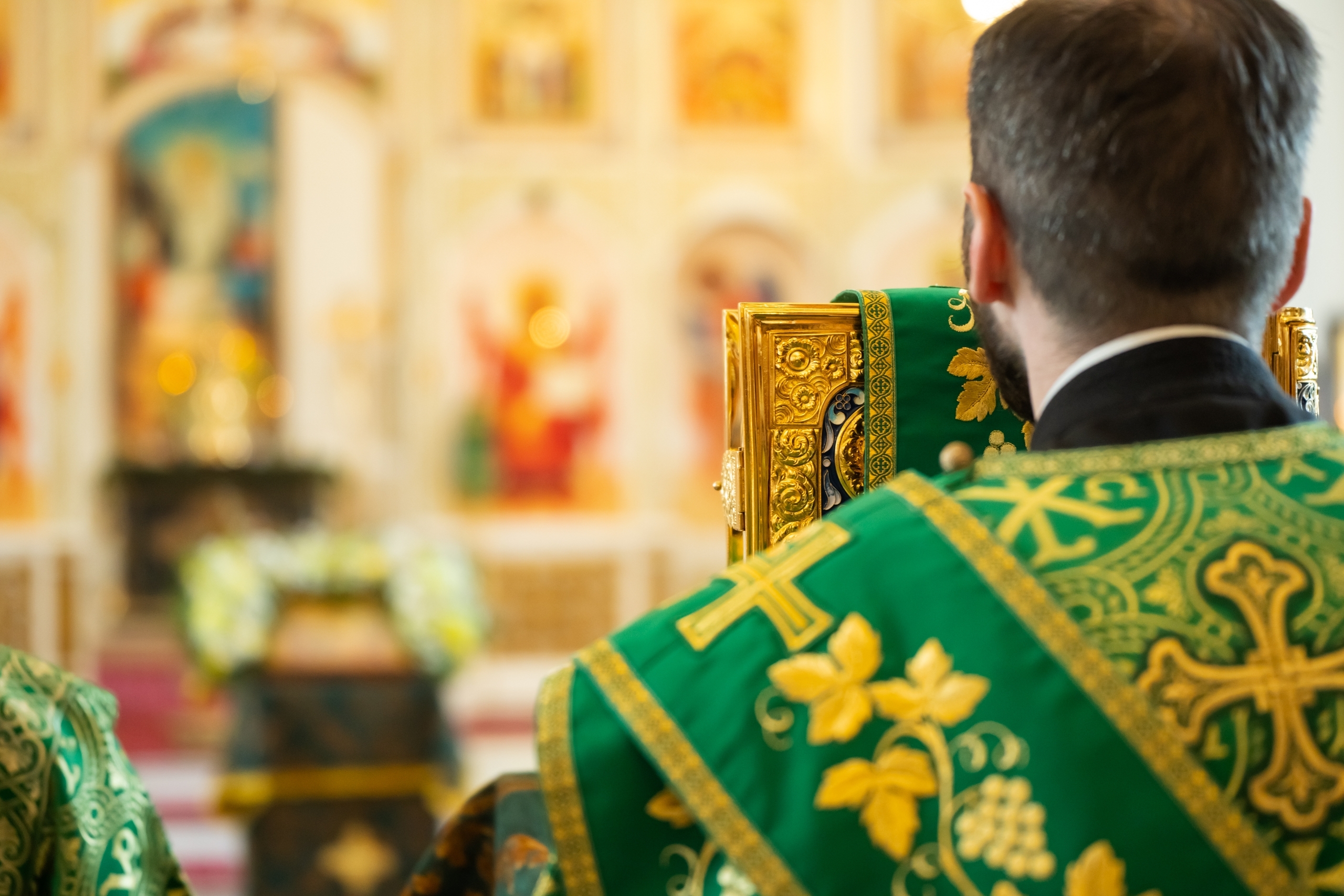 Литургия в Вербное воскресенье в Серафимовском кафедральном соборе