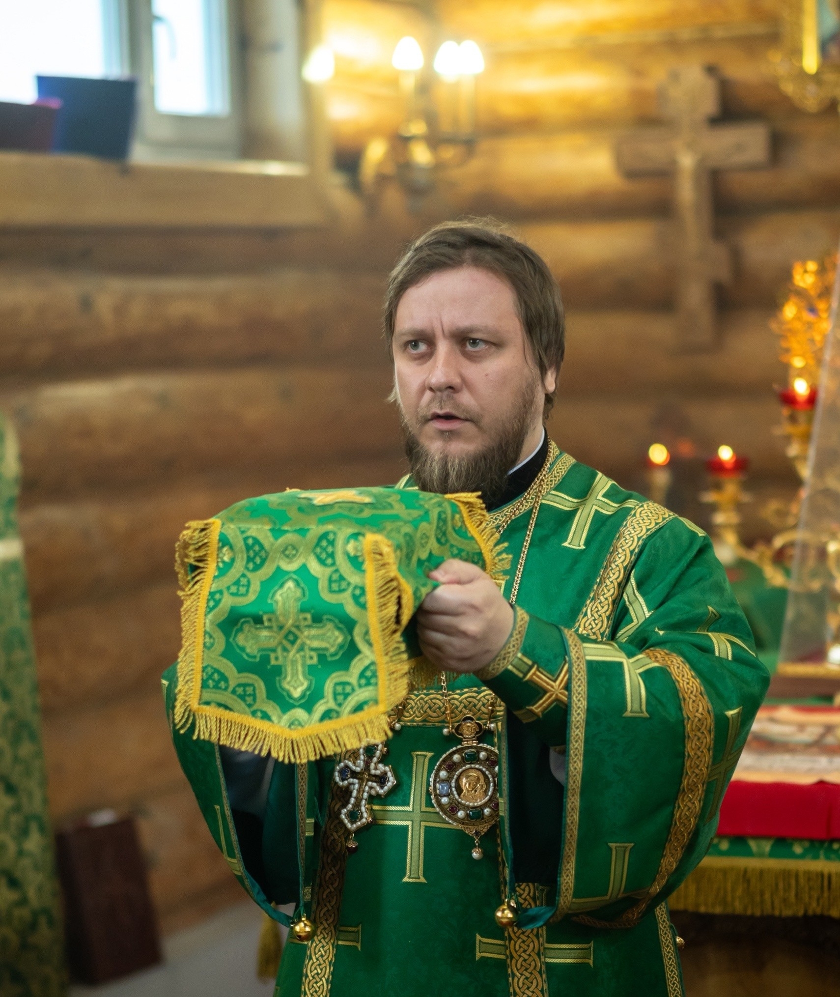 Литургия в храме блж. Ксении Петербургской в с. Куваши