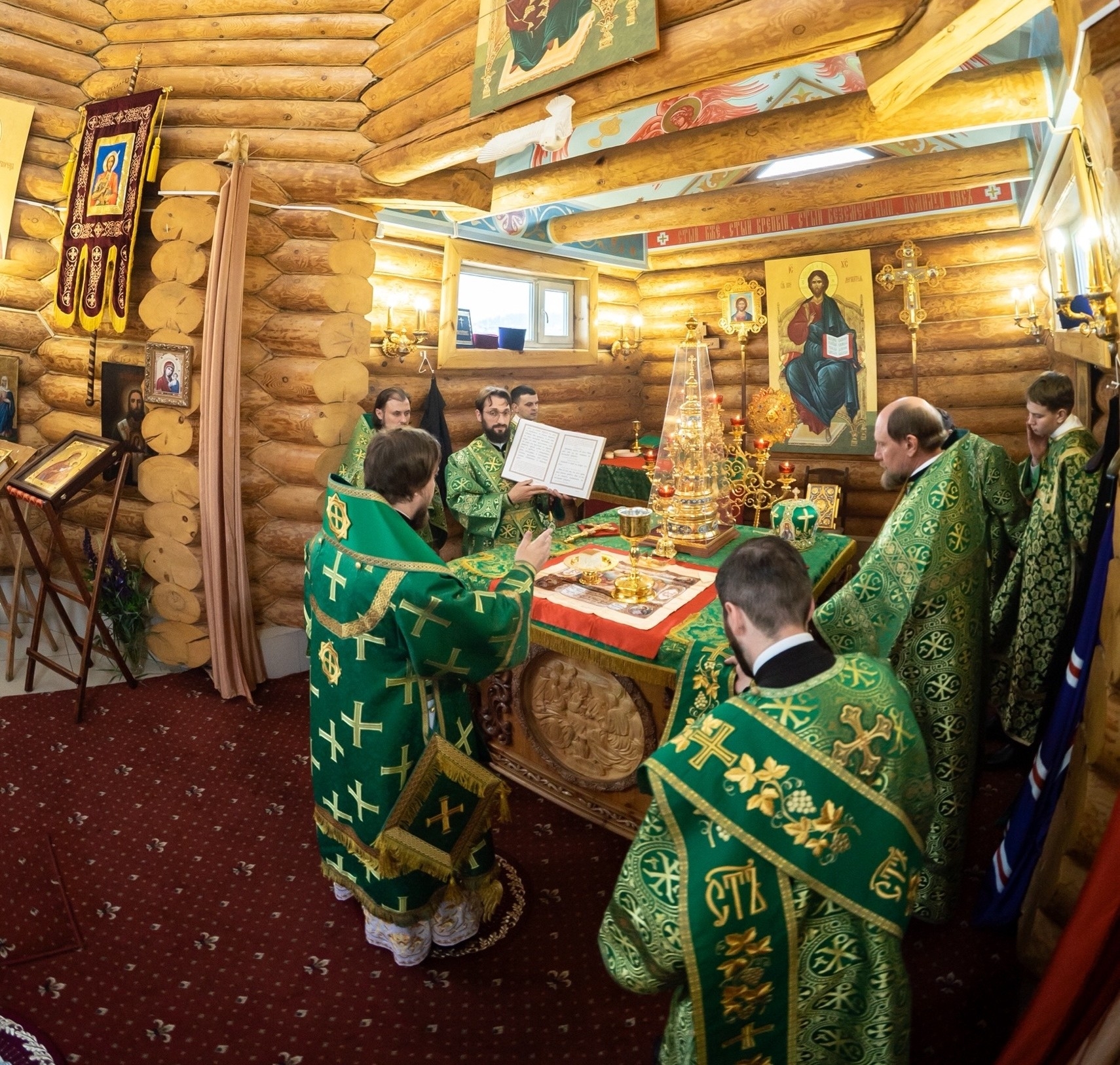 Литургия в храме блж. Ксении Петербургской в с. Куваши