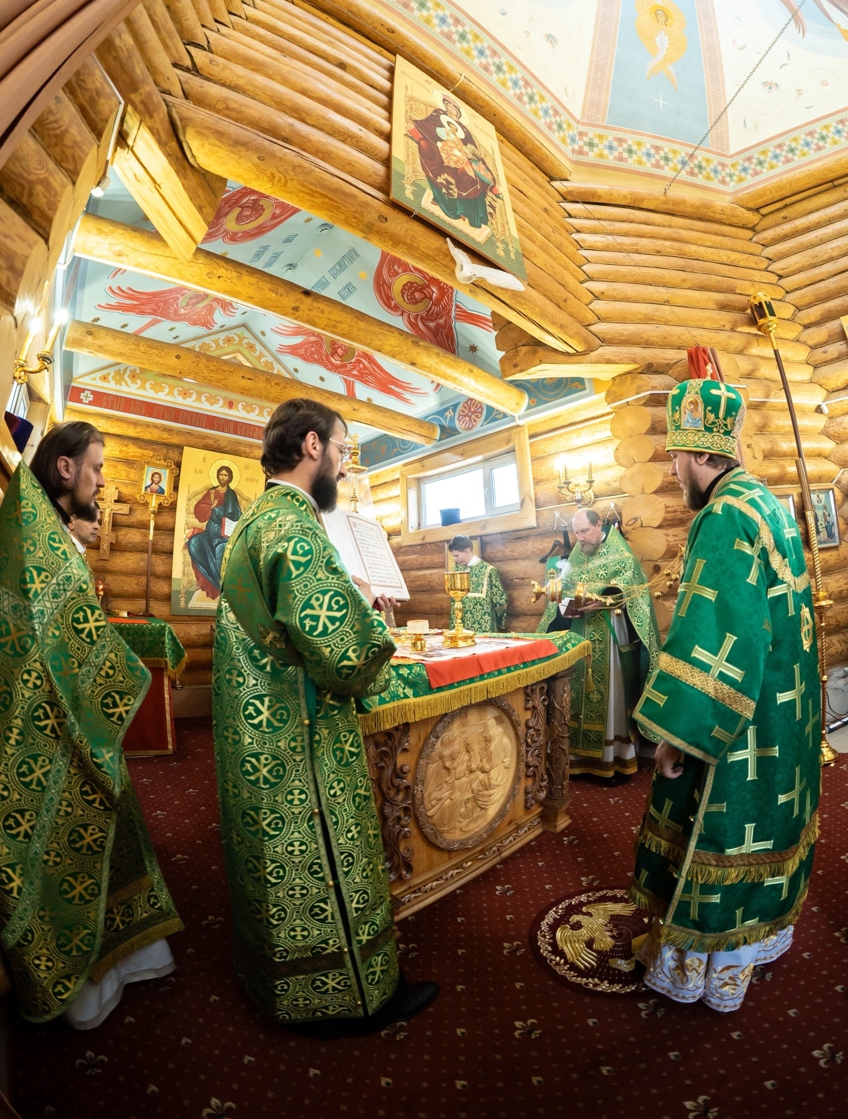 Литургия в храме блж. Ксении Петербургской в с. Куваши