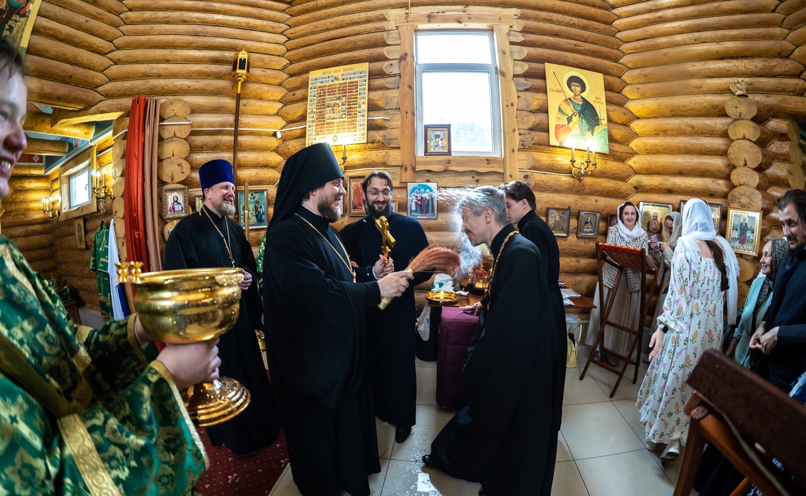 Литургия в храме блж. Ксении Петербургской в с. Куваши