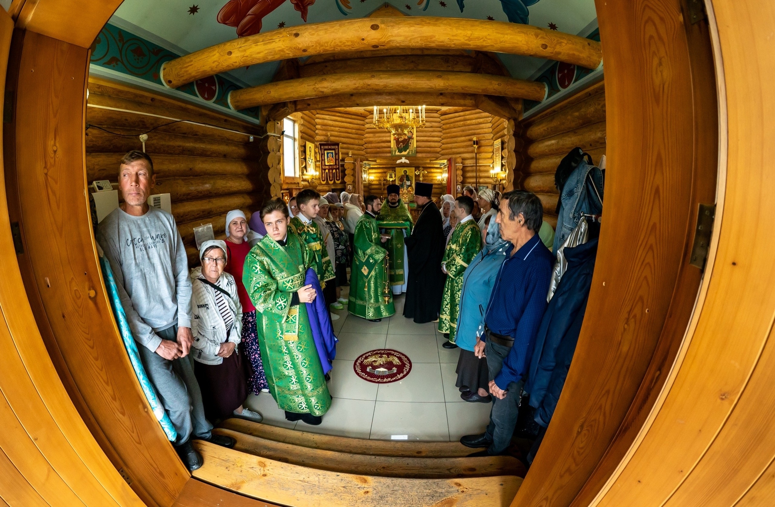 Литургия в храме блж. Ксении Петербургской в с. Куваши