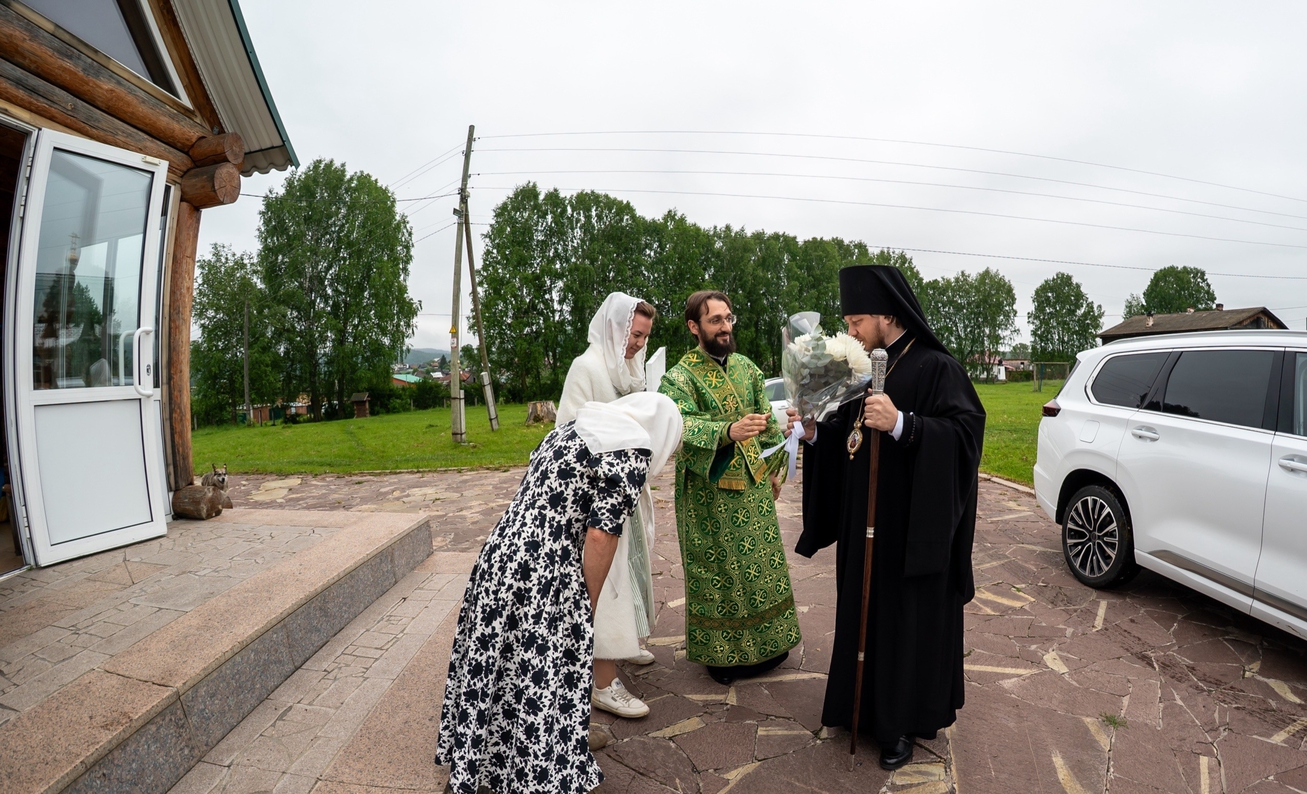Литургия в храме блж. Ксении Петербургской в с. Куваши