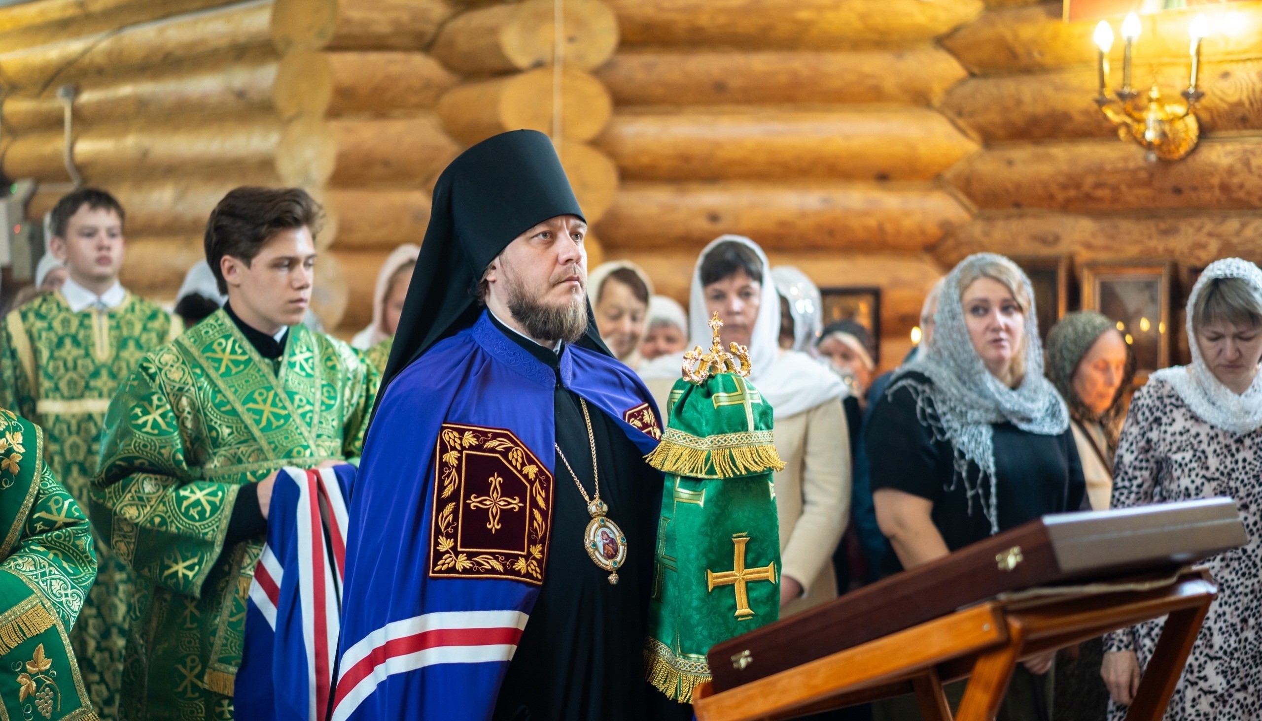 Литургия в храме блж. Ксении Петербургской в с. Куваши