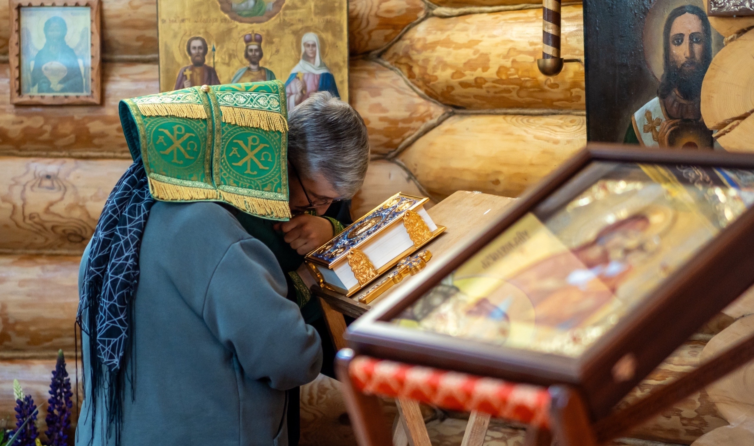 Литургия в храме блж. Ксении Петербургской в с. Куваши