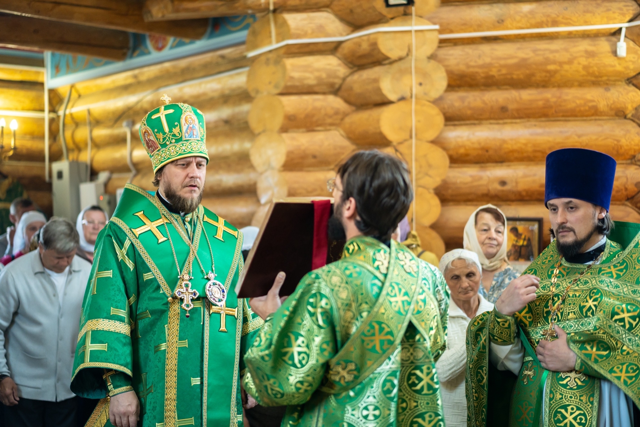 Литургия в храме блж. Ксении Петербургской в с. Куваши