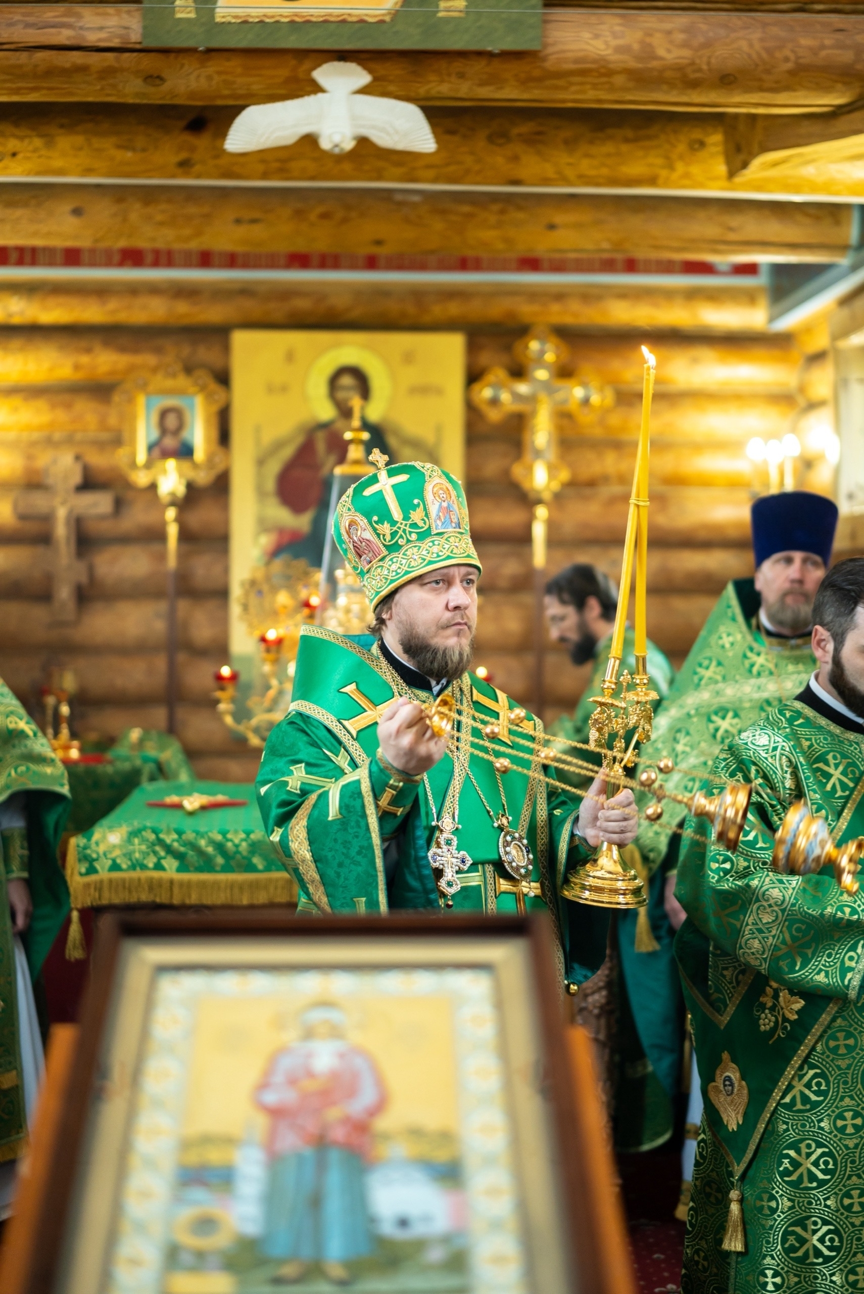 Литургия в храме блж. Ксении Петербургской в с. Куваши