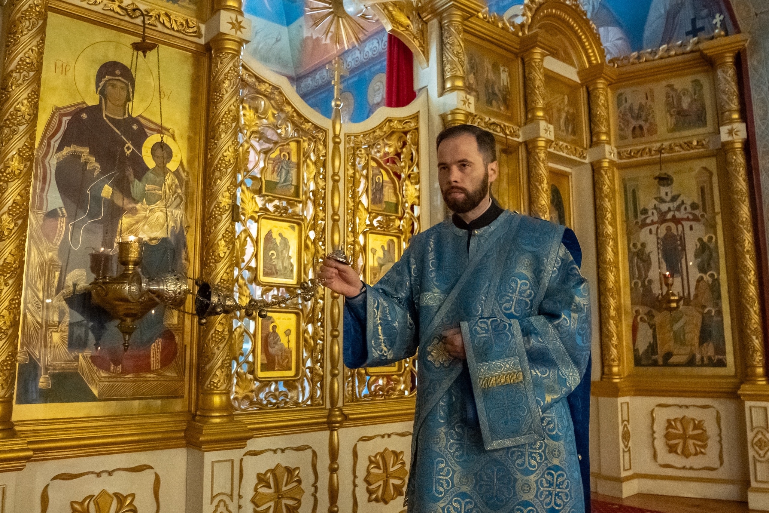 Литургия в среду 6-ой Недели по Пятидесятнице, положение честной ризы Пресвятой Богородицы во Влахерне