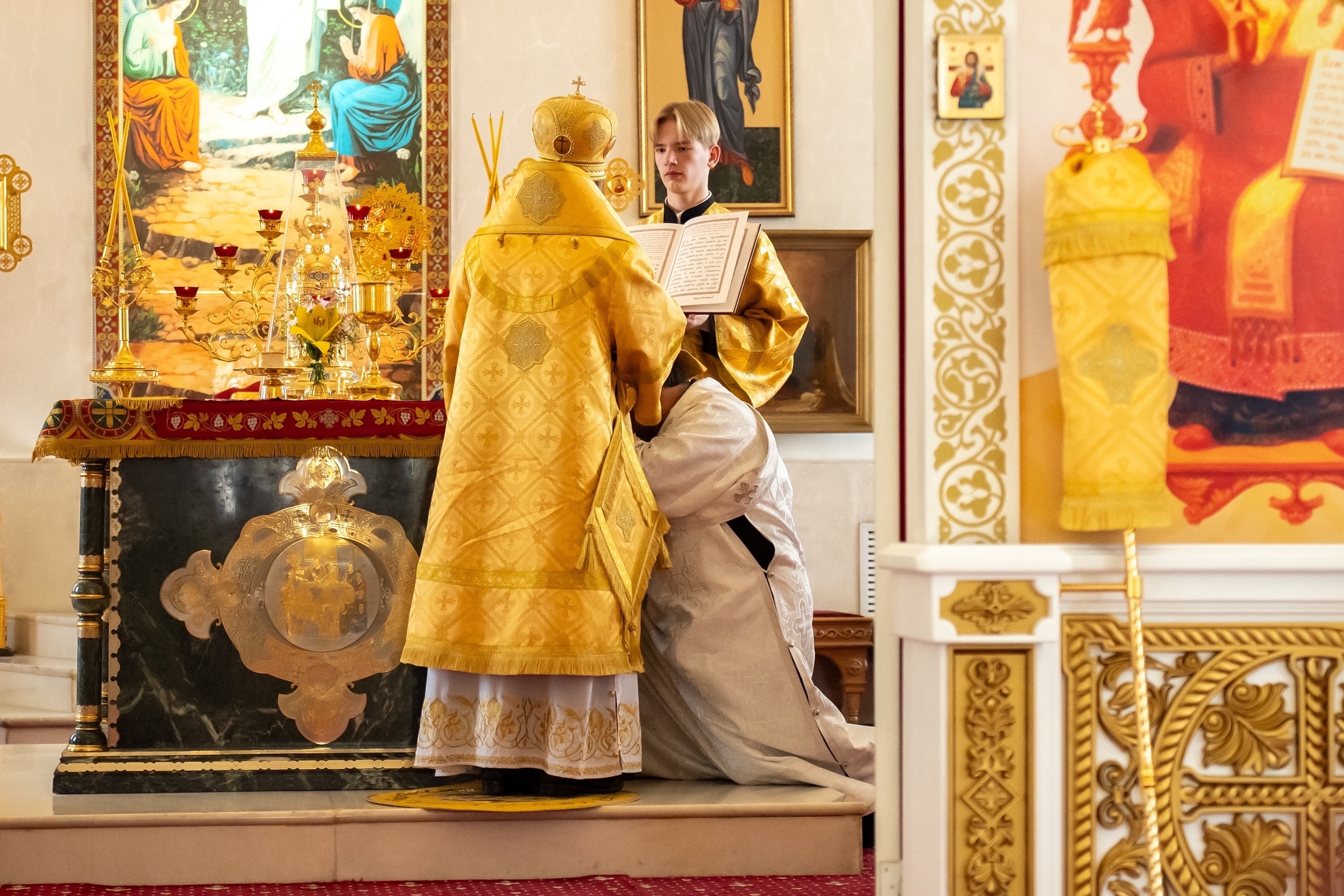 Литургия в Неделю 7-ую по Пятидесятнице. Диаконская хиротония Александра Мысливчука