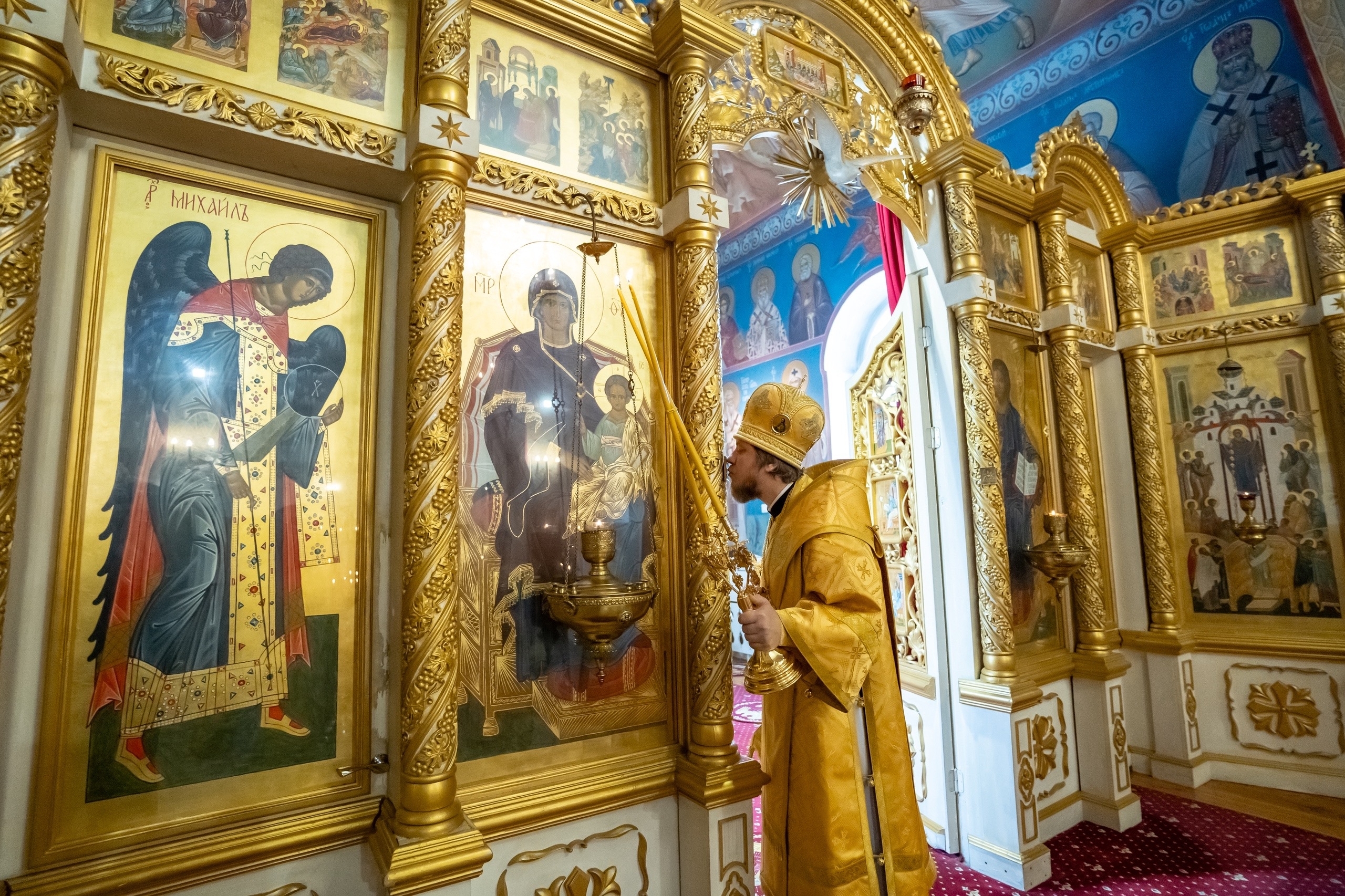 Литургия в среду 7-ой Недели по Пятидесятнице, сщмч. Панкратия в Серафимовском кафедральном соборе