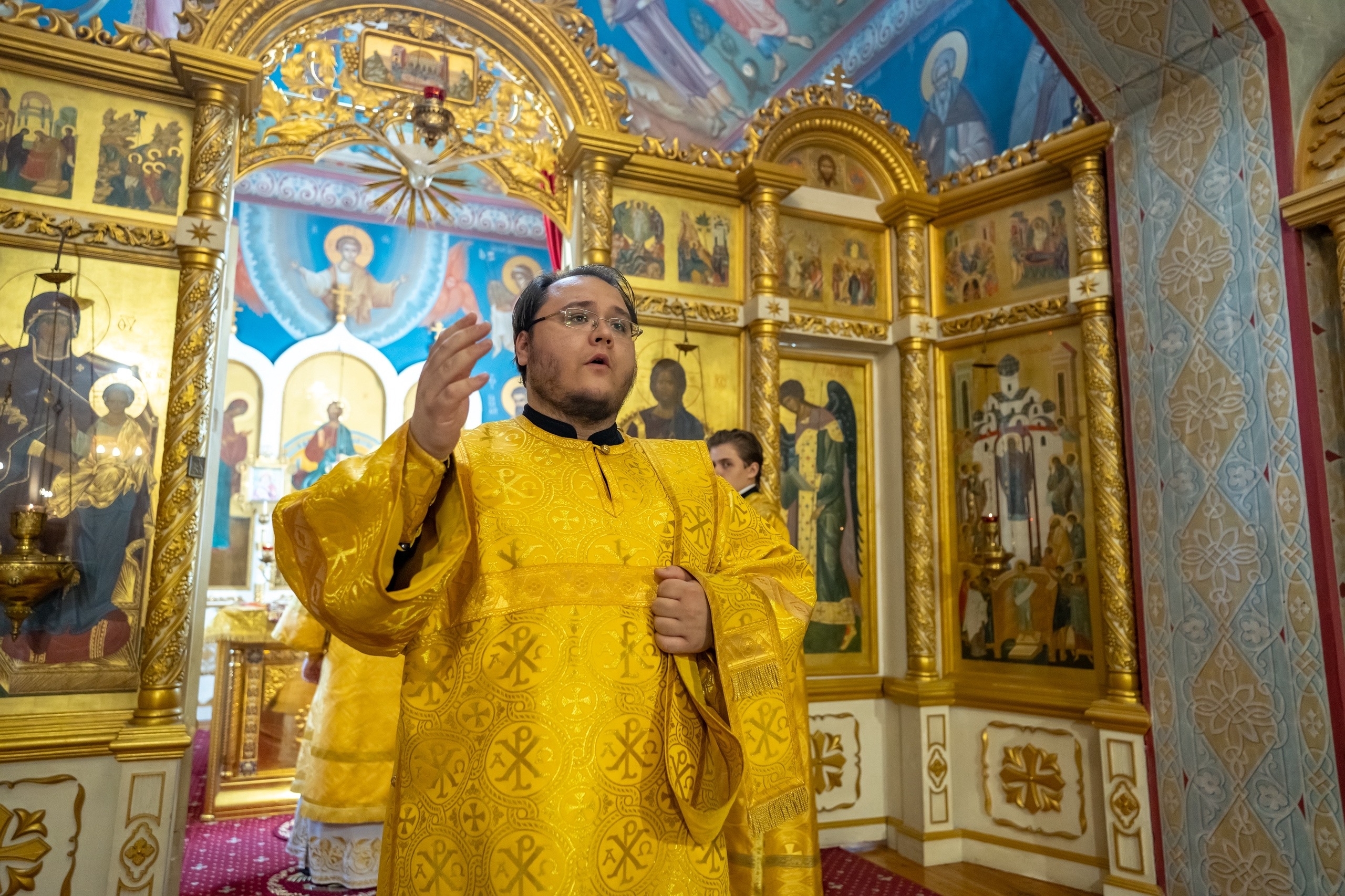 Литургия в среду 7-ой Недели по Пятидесятнице, сщмч. Панкратия в Серафимовском кафедральном соборе