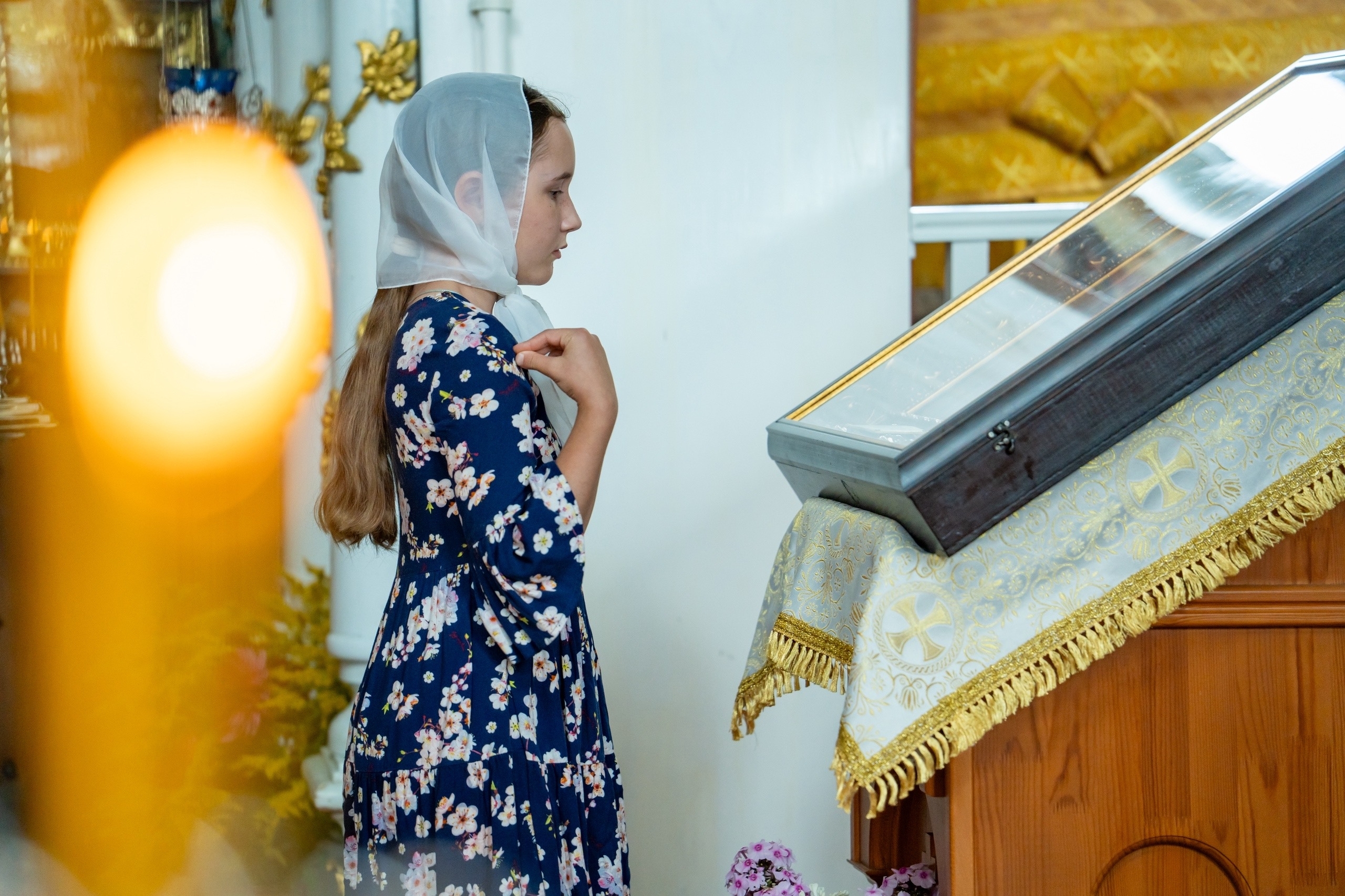 Всенощное бдение в канун Преображения господня в Никольском соборном храме г. Сатка