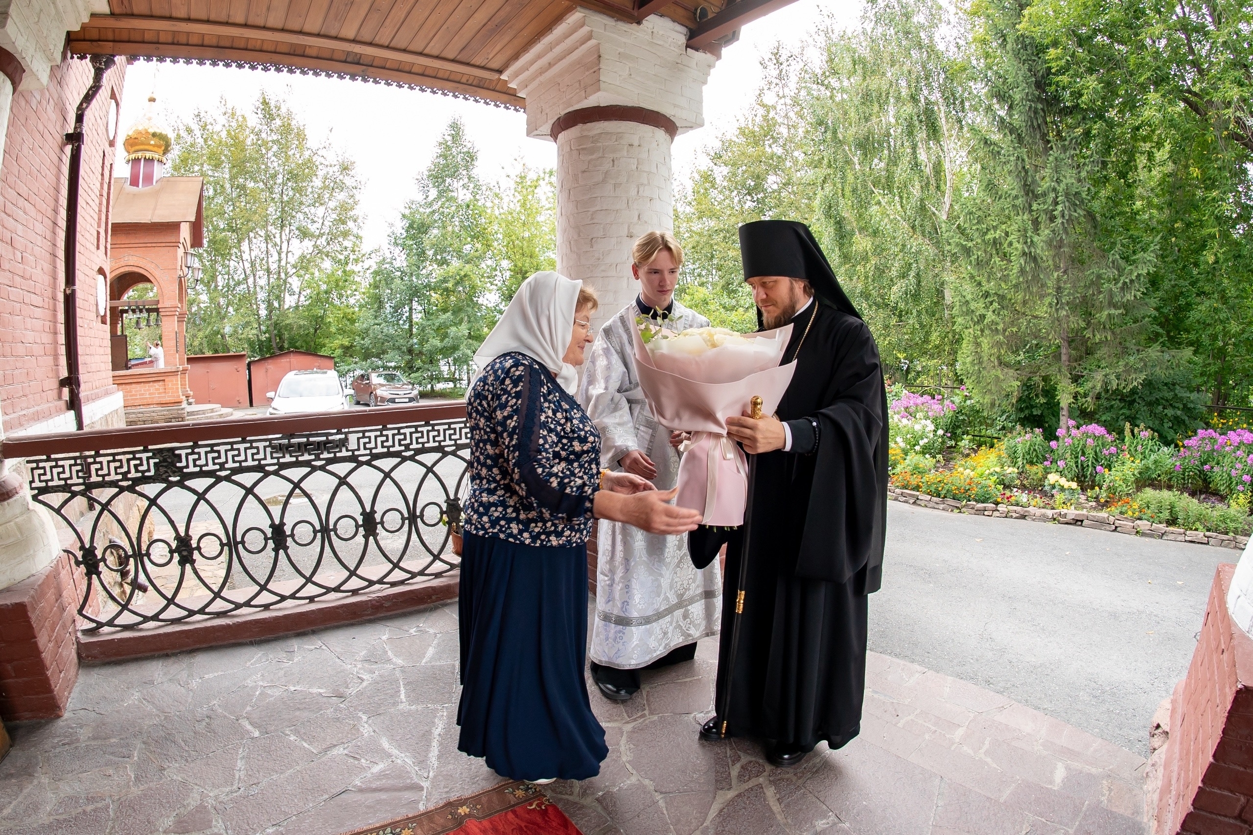 Всенощное бдение в канун Преображения господня в Никольском соборном храме г. Сатка