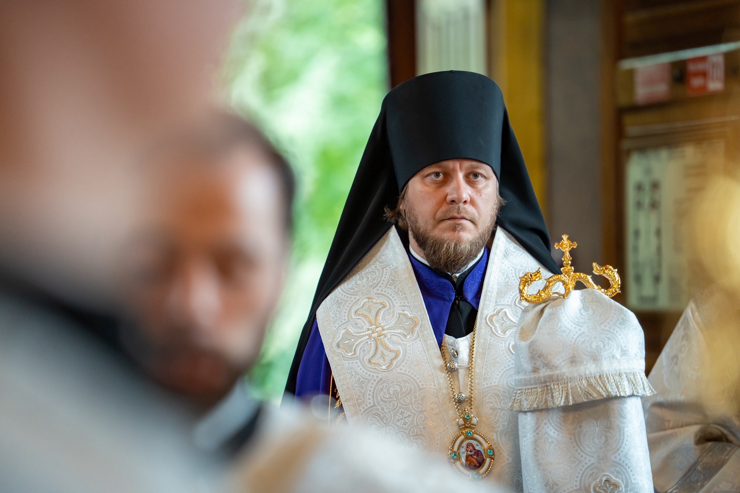 Всенощное бдение в канун Преображения господня в Никольском соборном храме г. Сатка