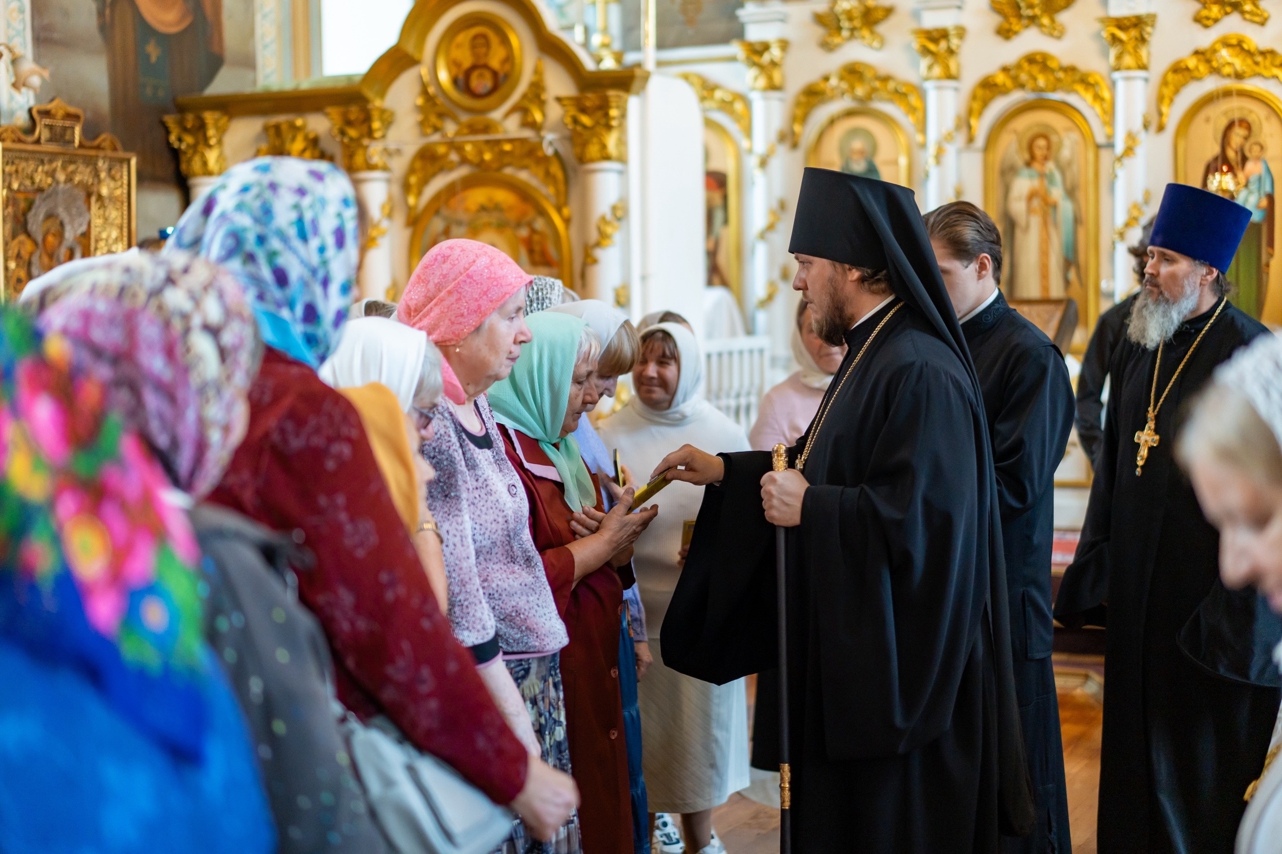 Всенощное бдение в канун Преображения господня в Никольском соборном храме г. Сатка