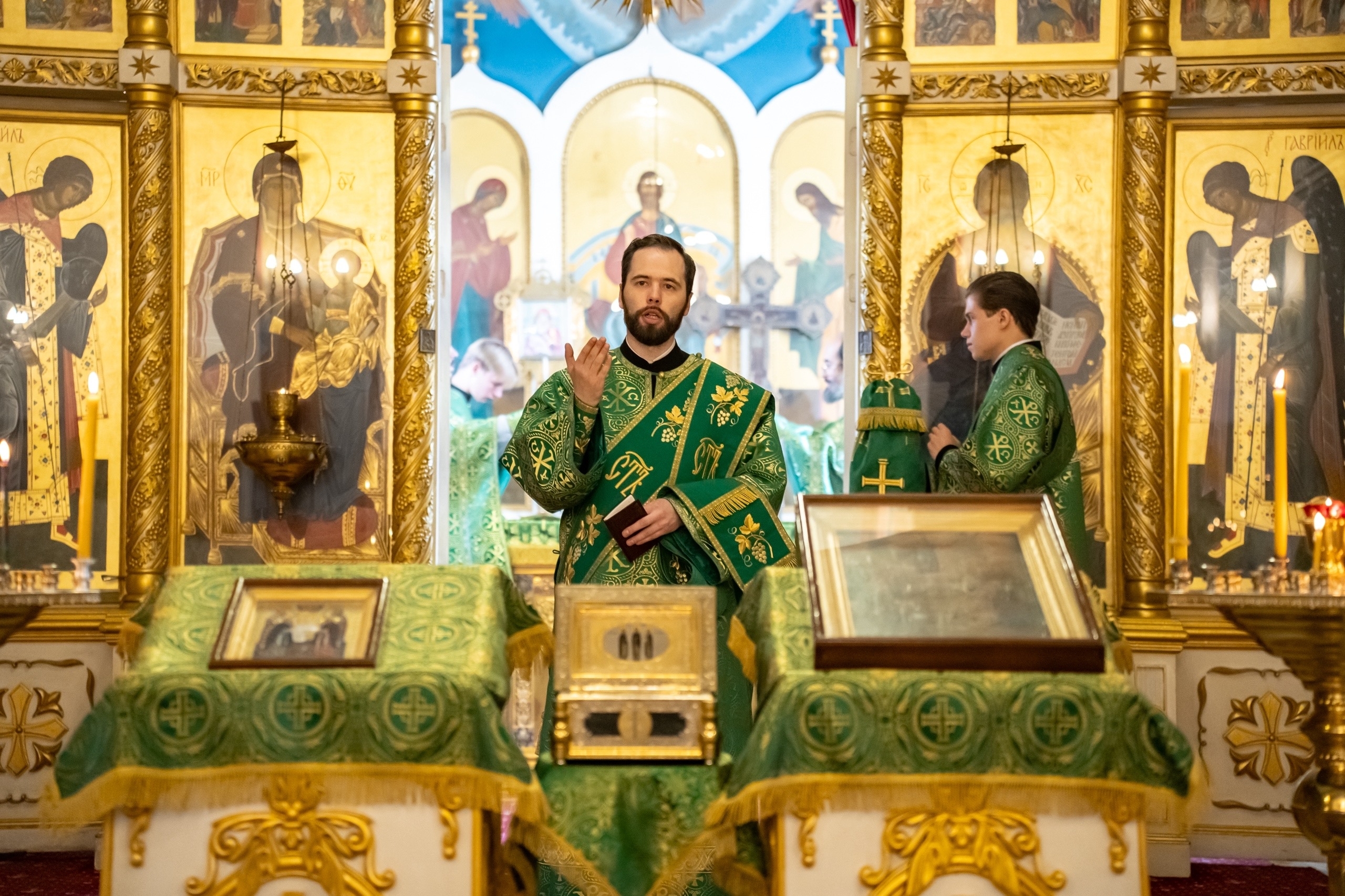 Литургия в пятницу 12-й седмицы по Пятидесятнице, прпп. Зосимы, Савватия и Германа Соловецких