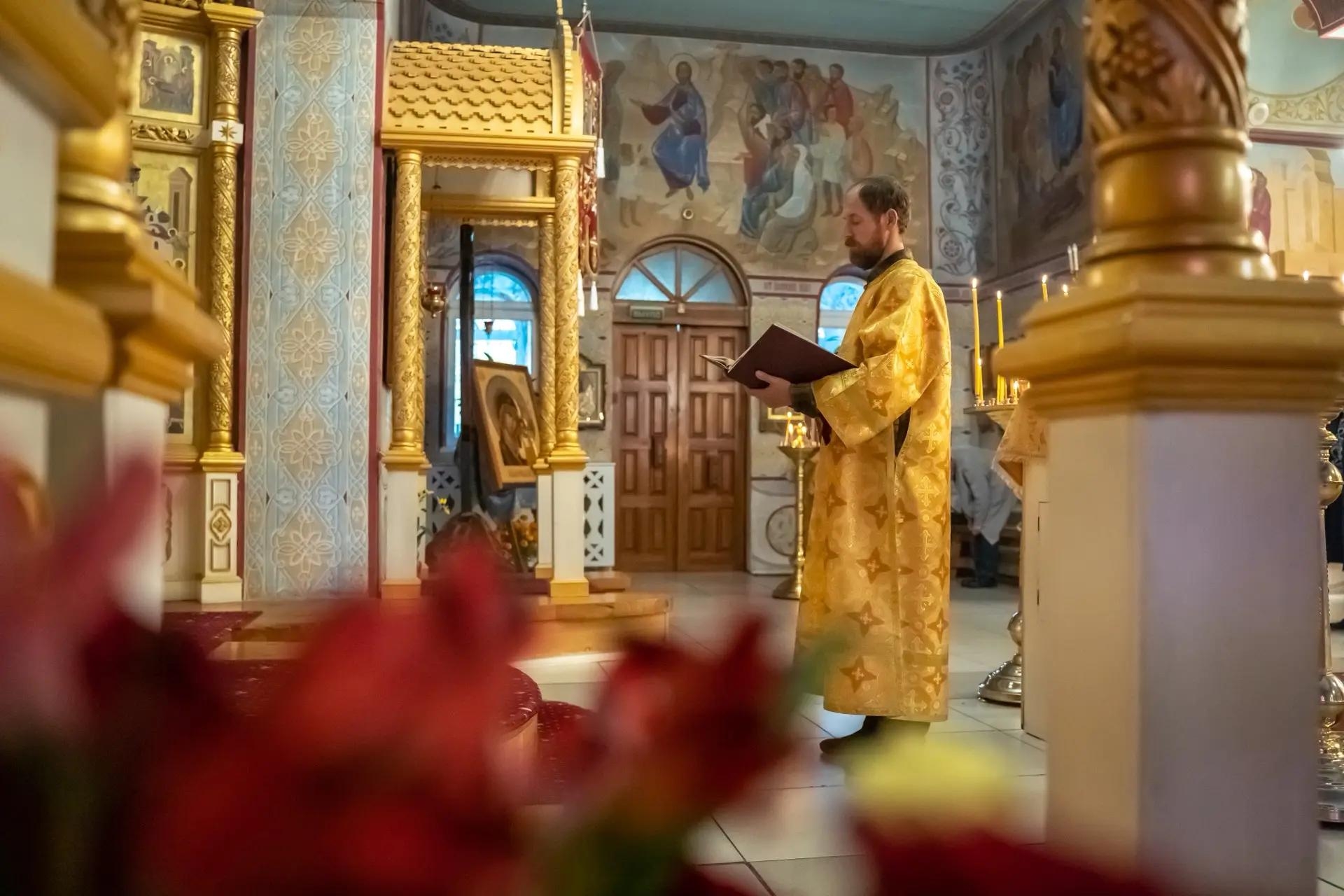 Литургия в понедельник 16-й седмицы по Пятидесятнице, прп. Симеона Столпника и матери его Марфы, начало индикта