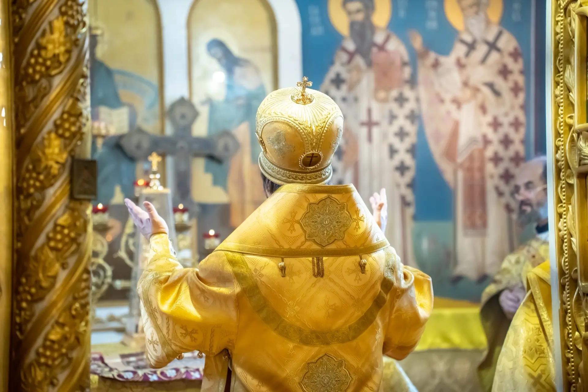 Литургия в понедельник 16-й седмицы по Пятидесятнице, прп. Симеона Столпника и матери его Марфы, начало индикта