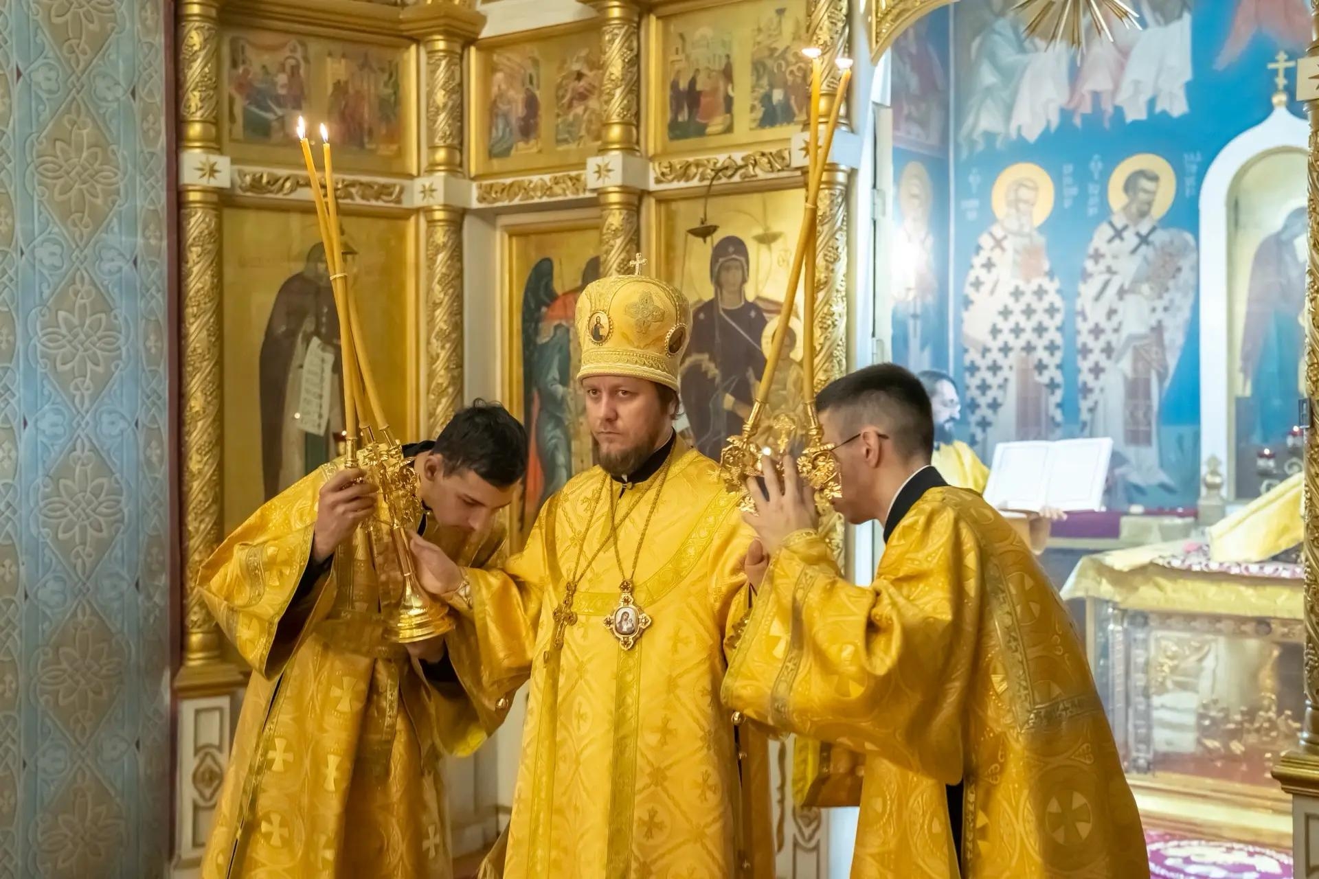 Литургия в понедельник 16-й седмицы по Пятидесятнице, прп. Симеона Столпника и матери его Марфы, начало индикта
