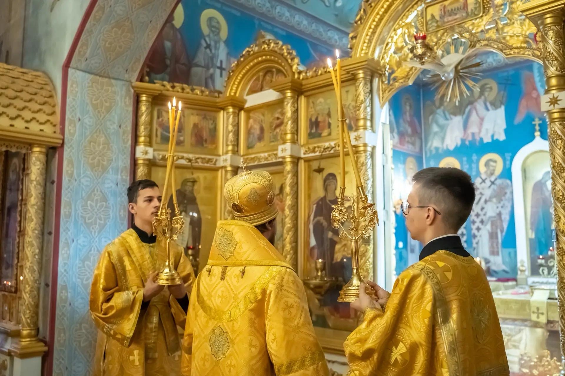 Литургия в понедельник 16-й седмицы по Пятидесятнице, прп. Симеона Столпника и матери его Марфы, начало индикта