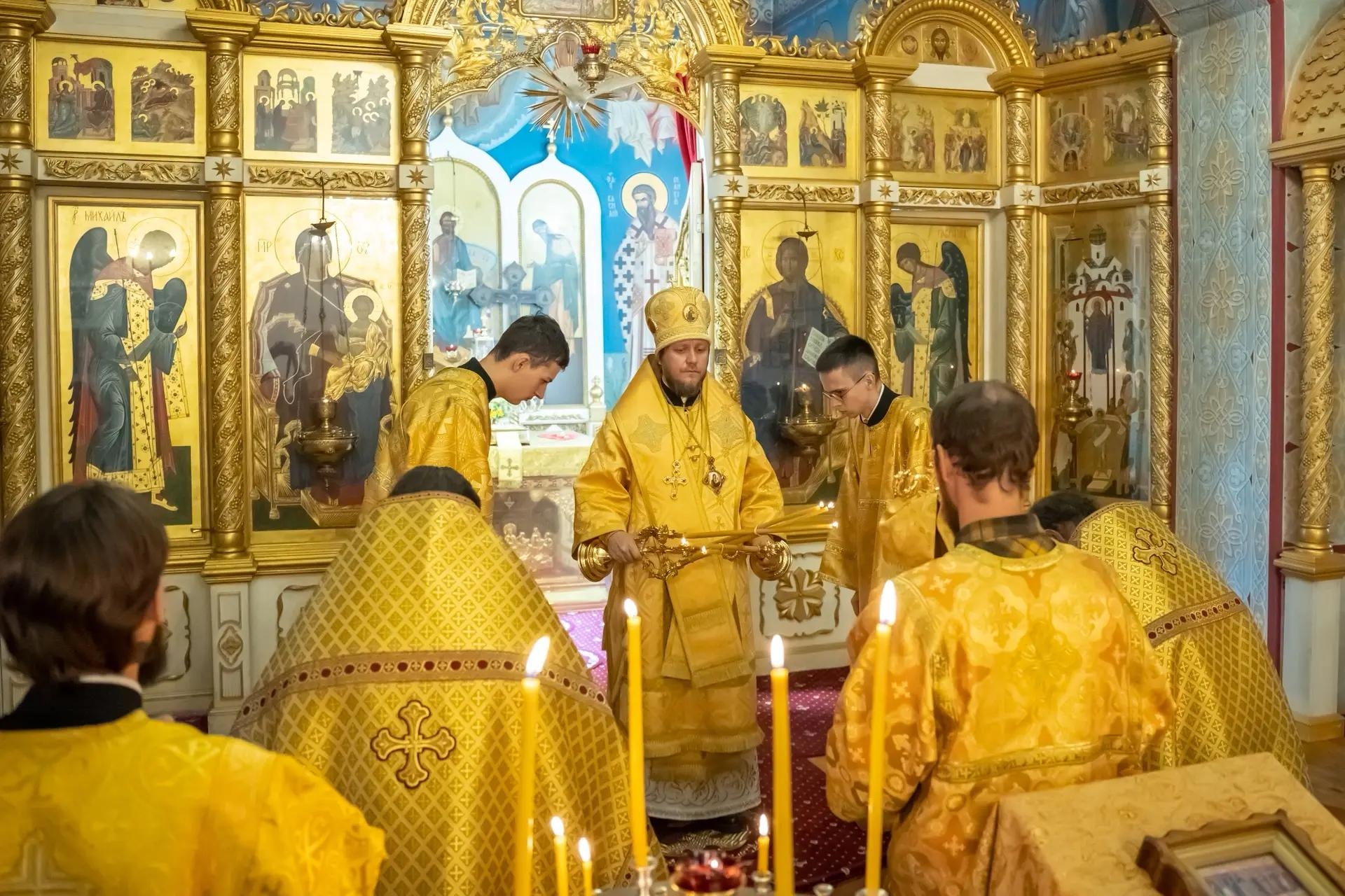 Литургия в понедельник 16-й седмицы по Пятидесятнице, прп. Симеона Столпника и матери его Марфы, начало индикта