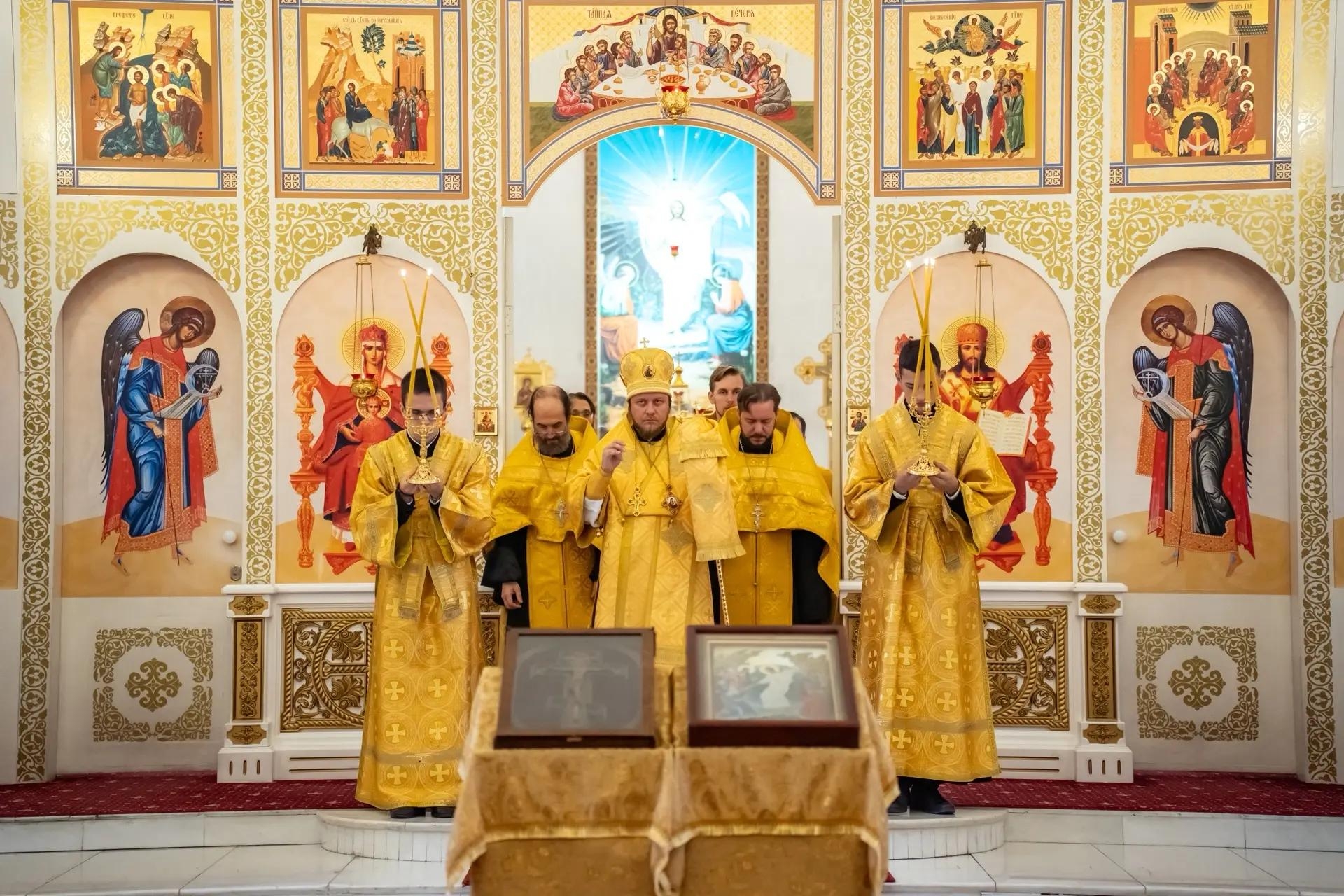 Всенощное бдение в канун Недели 18-й по Пятидесятнице, по Воздвижении, свт. Димитрия, митр. Ростовского