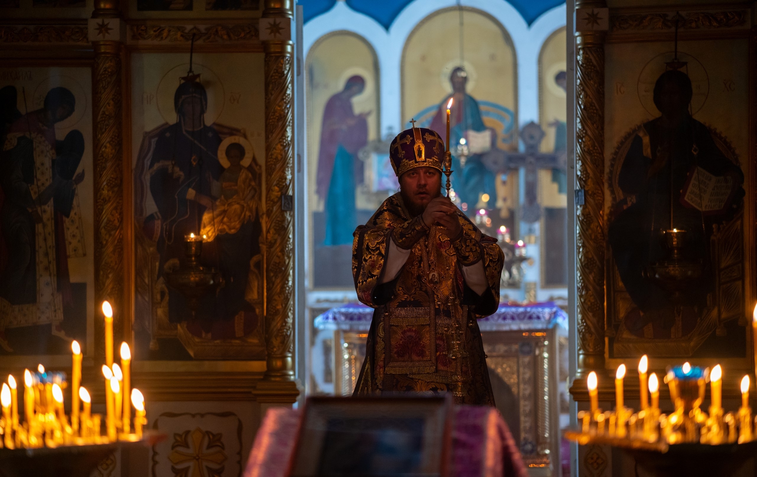 Литургия Преждеосвященных Даров в Серафимовском кафедральном соборе