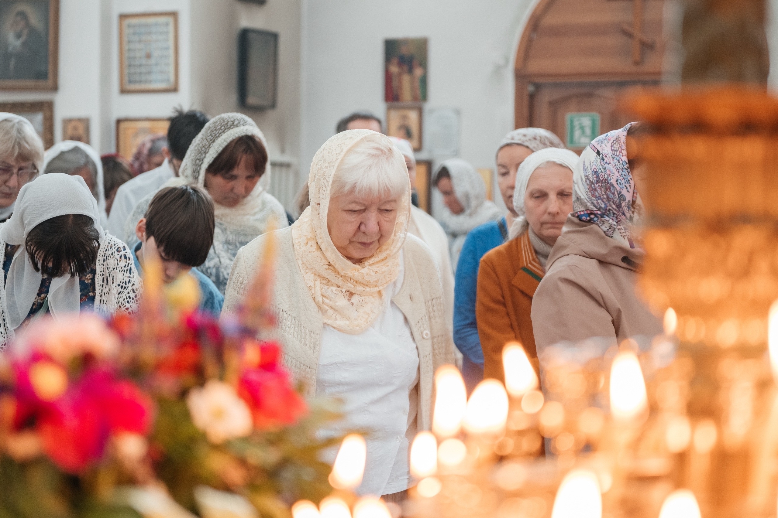 Божественная литургия в Покровском храме г. Трехгорный