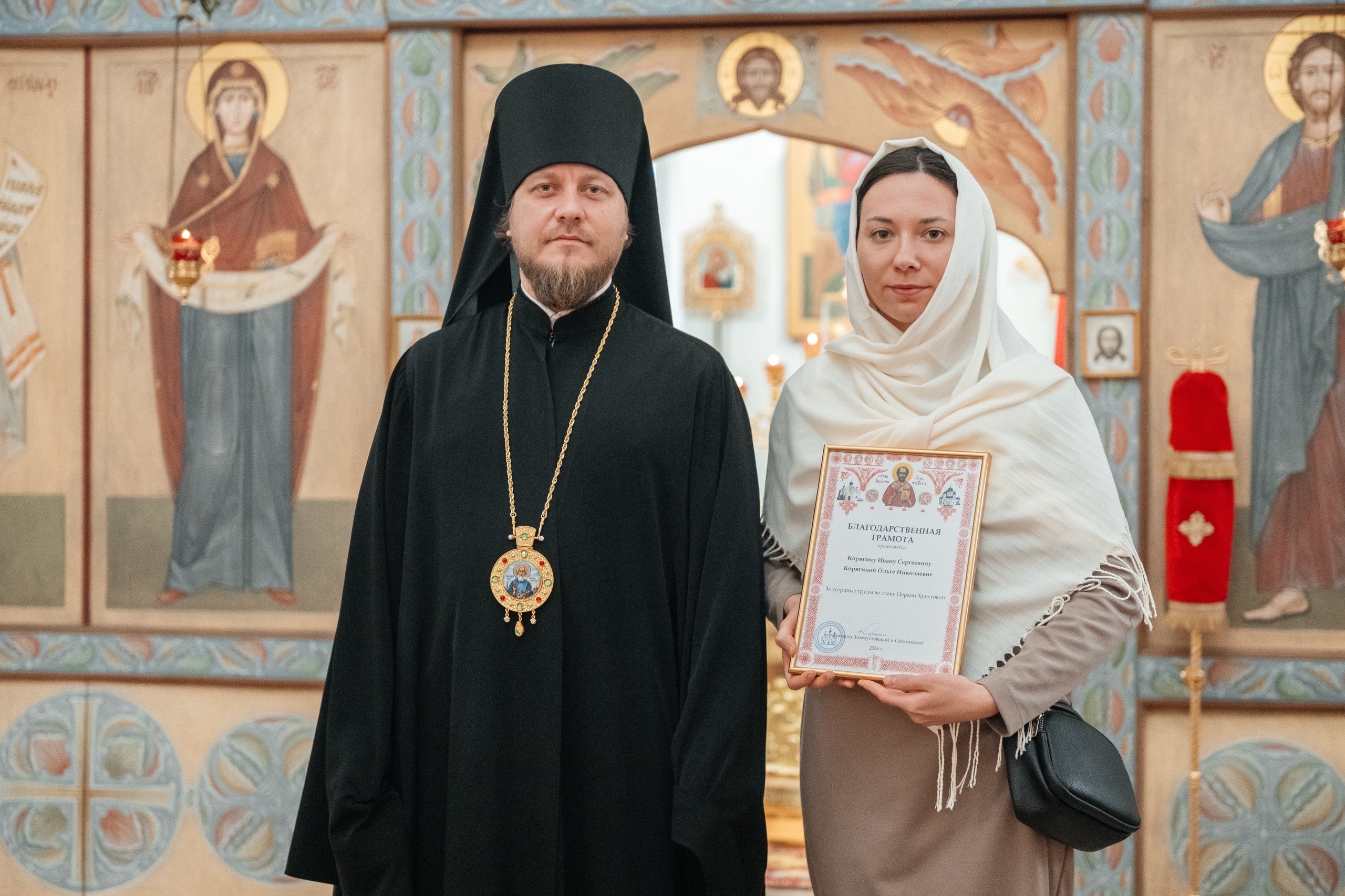 Божественная литургия в Покровском храме г. Трехгорный