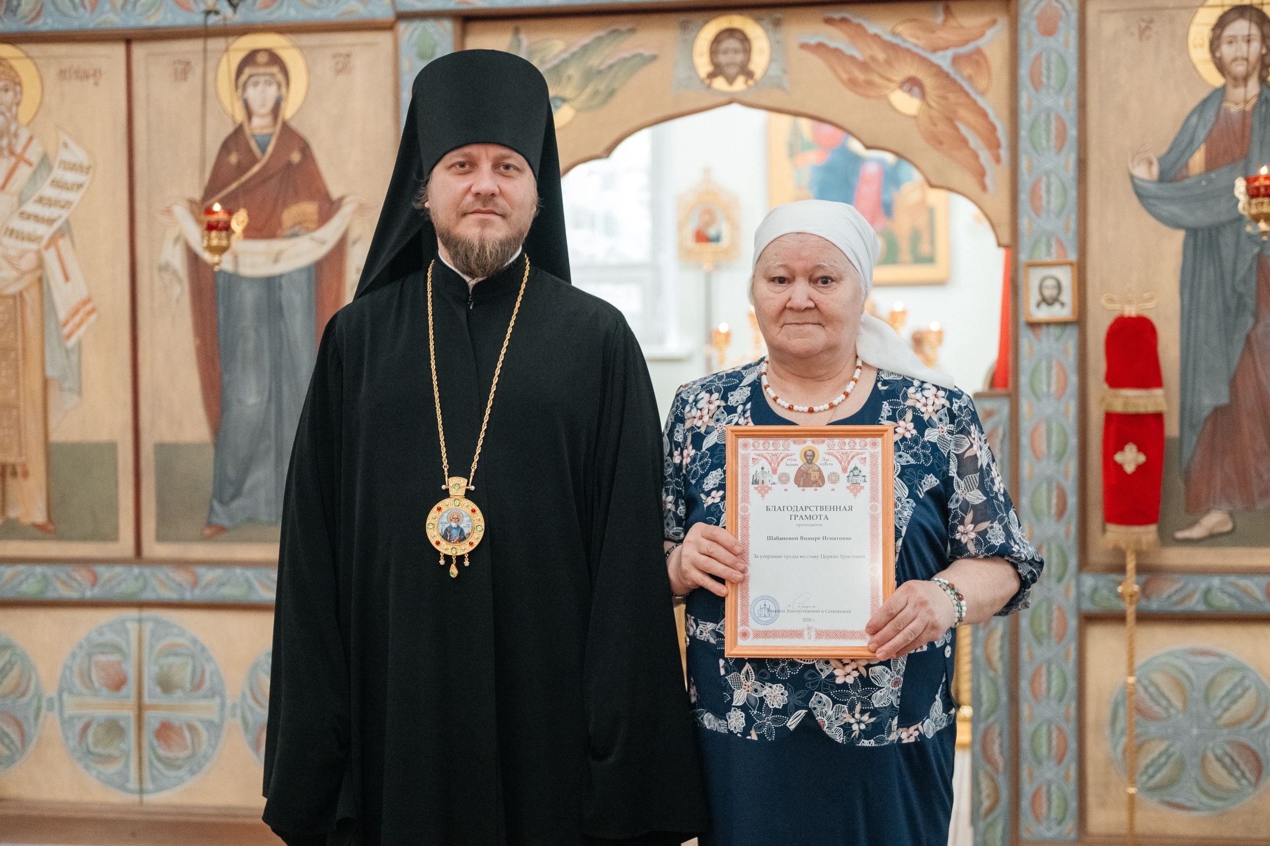 Божественная литургия в Покровском храме г. Трехгорный
