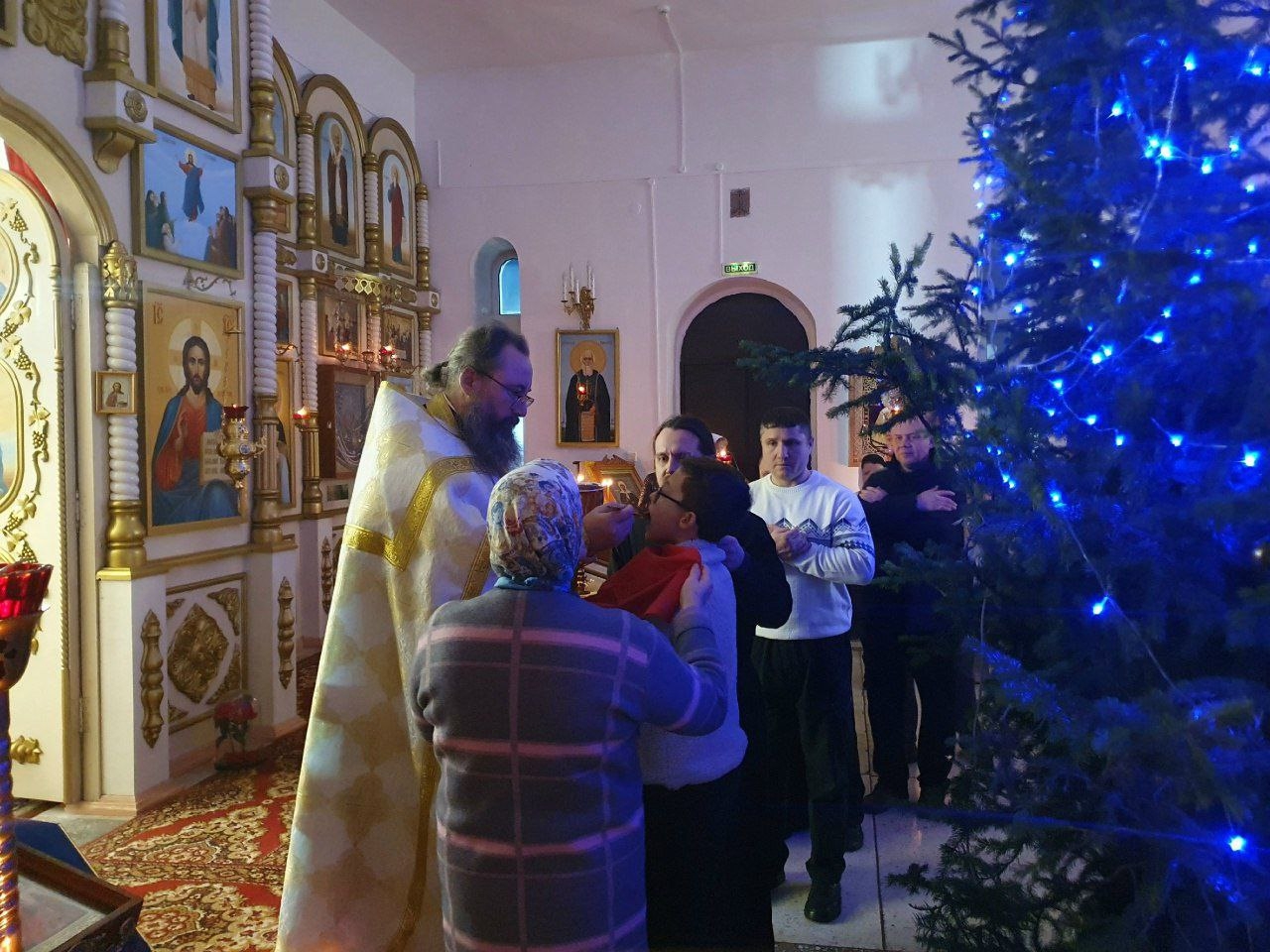 НОВОГОДНЯЯ ЛИТУРГИЯ В КАЗАНСКОМ ХРАМЕ Г. АША