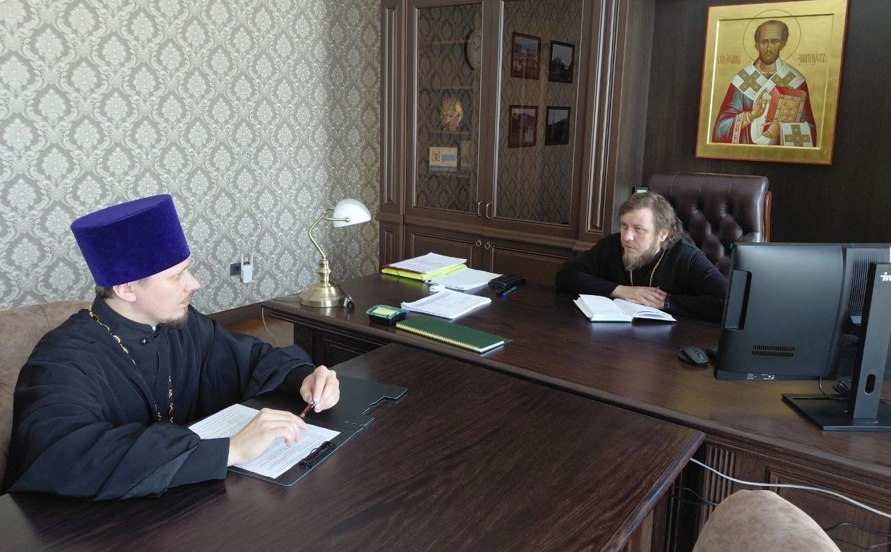 РАБОЧАЯ ВСТРЕЧА С ПРЕДСЕДАТЕЛЕМ МОЛОДЕЖНОГО ОТДЕЛА ЕПАРХИИ