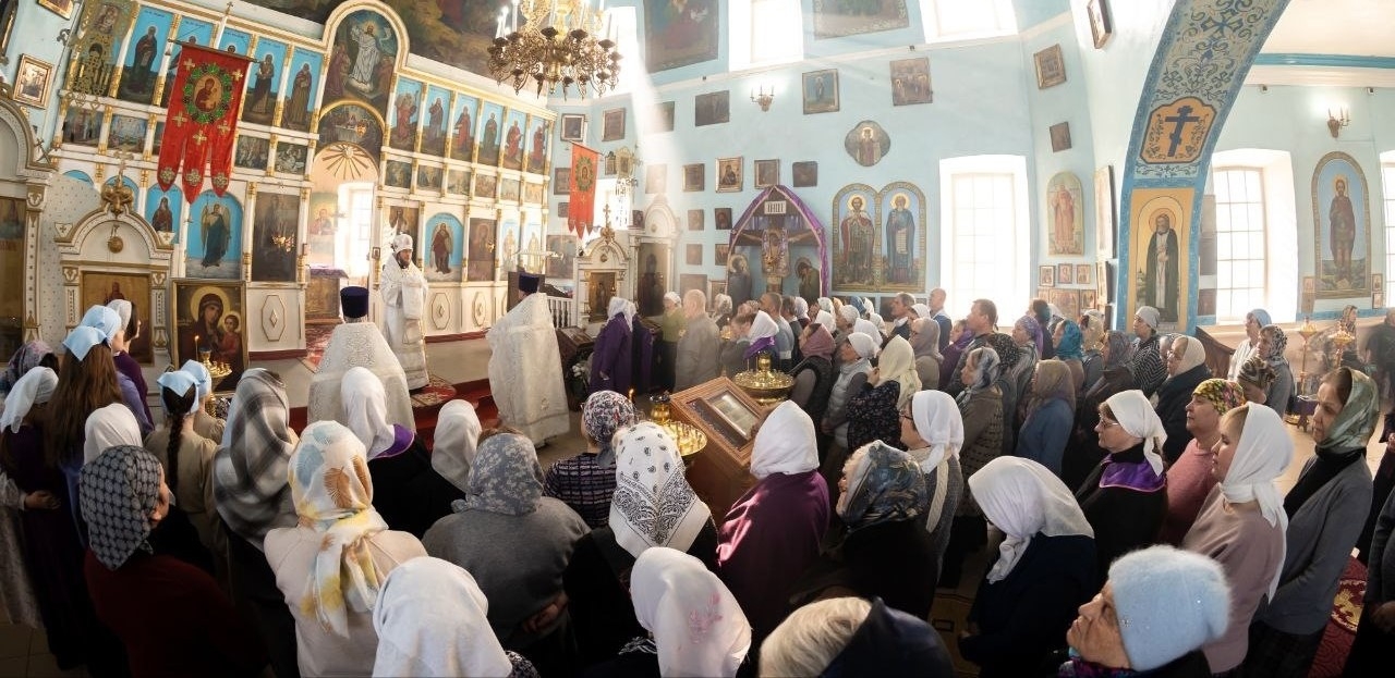 БОГОСЛУЖЕНИЕ В КАЗАНСКОМ ХРАМЕ Г. КУСА